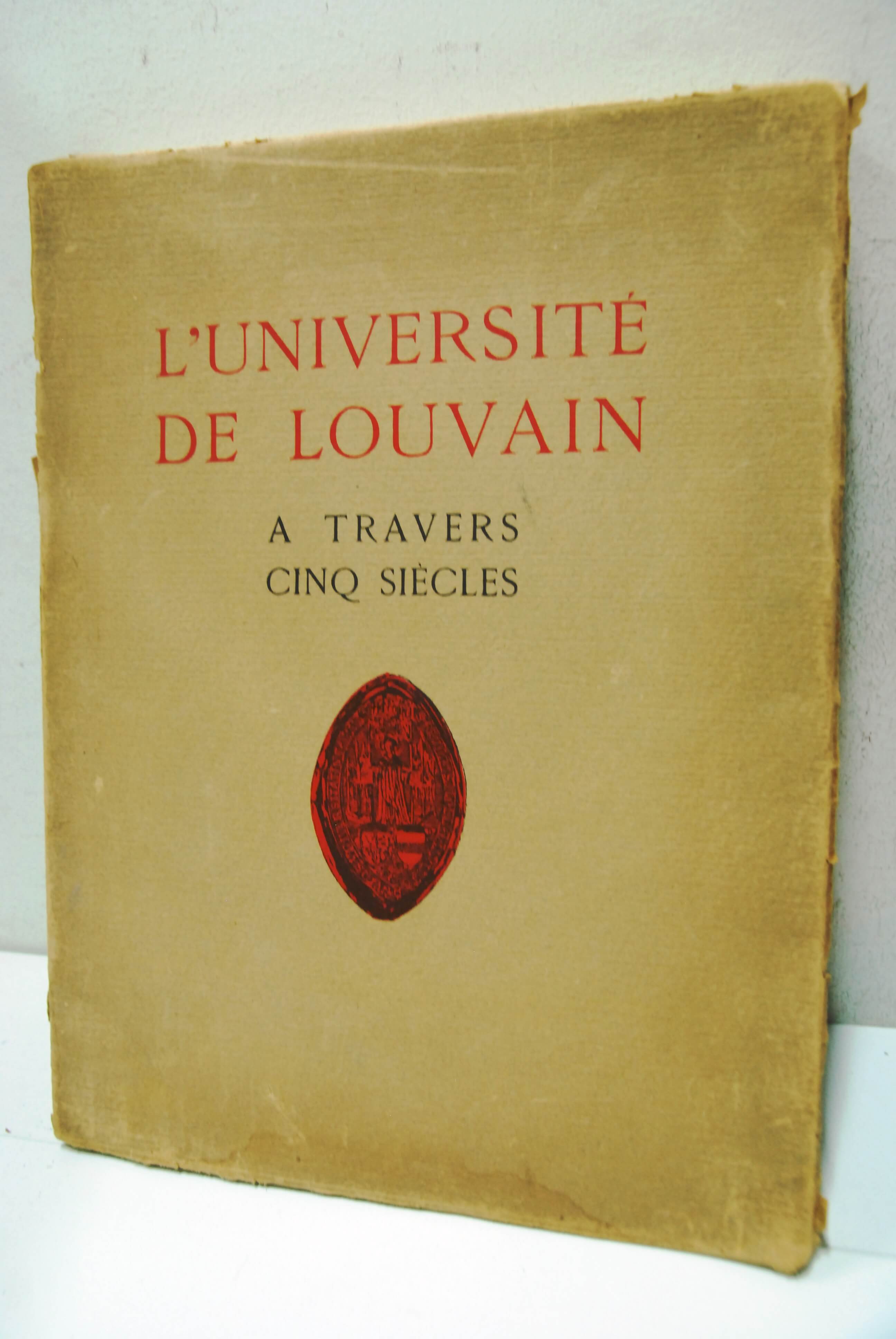 L'universite de louvain a travers cinq siecles