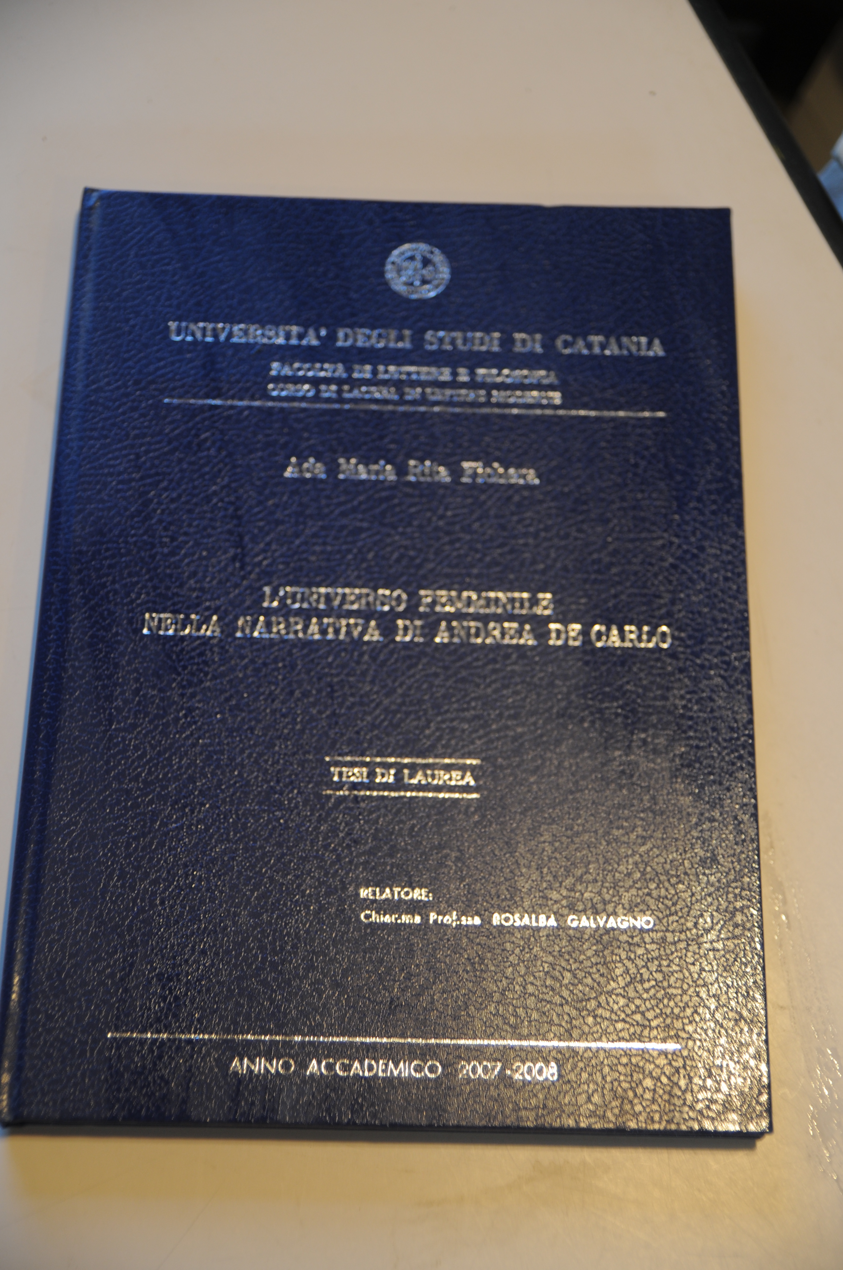 l'universo femminile nella narrativa di andrea de carlo