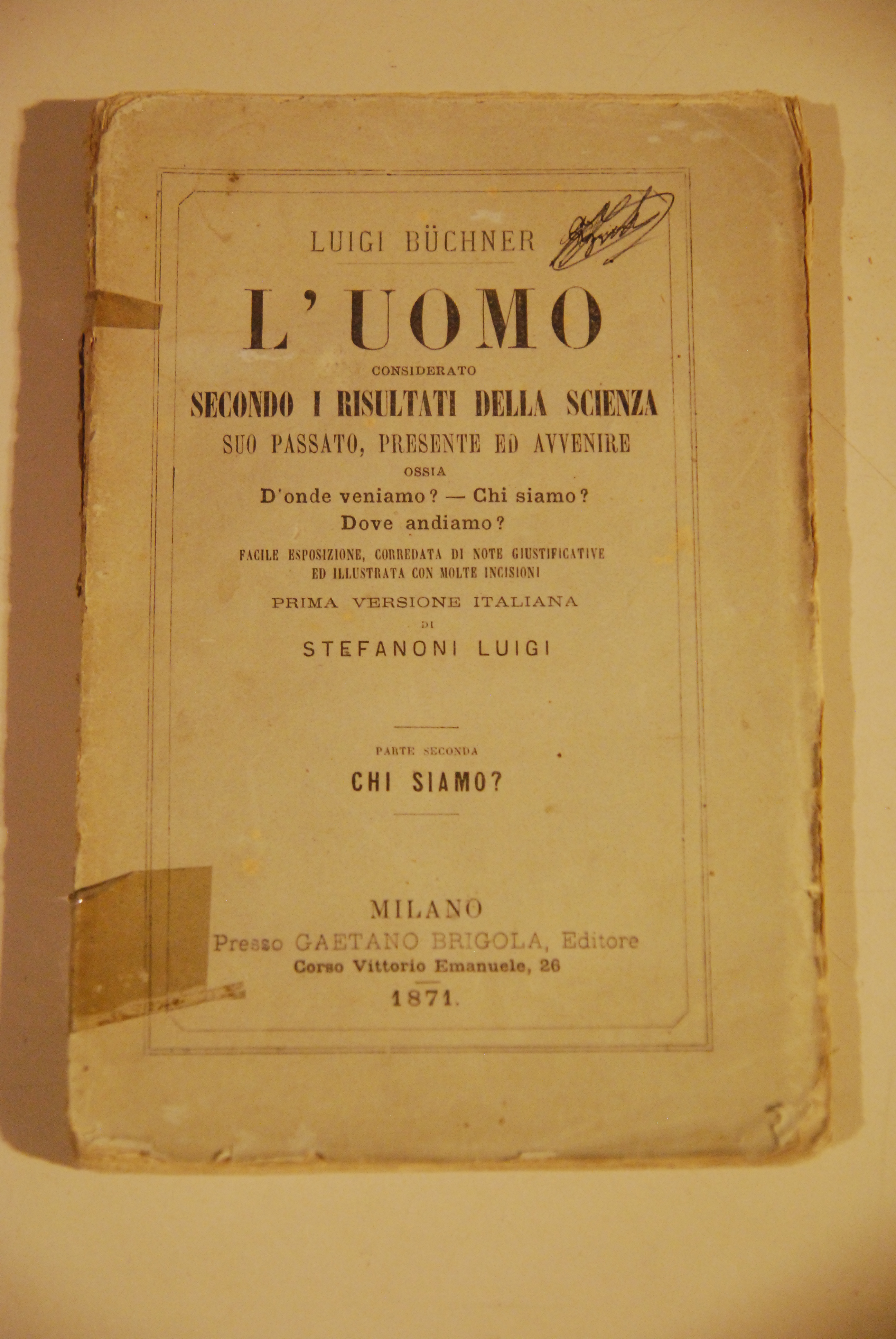 l'uomo secondo i risultati della scienza parte seconda chi siamo …