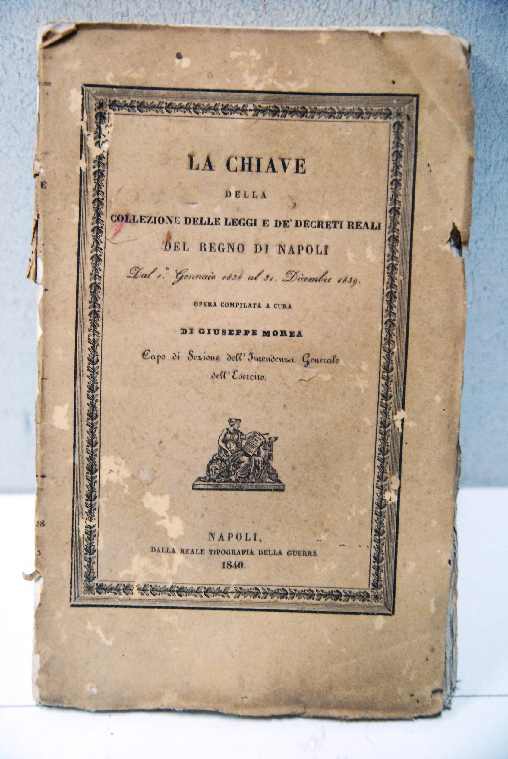 la chiave della collezione delle leggi e de decreti del …