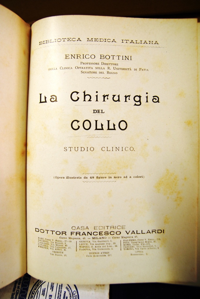 La Chirurgia del Collo, studio clinico con 48 figure