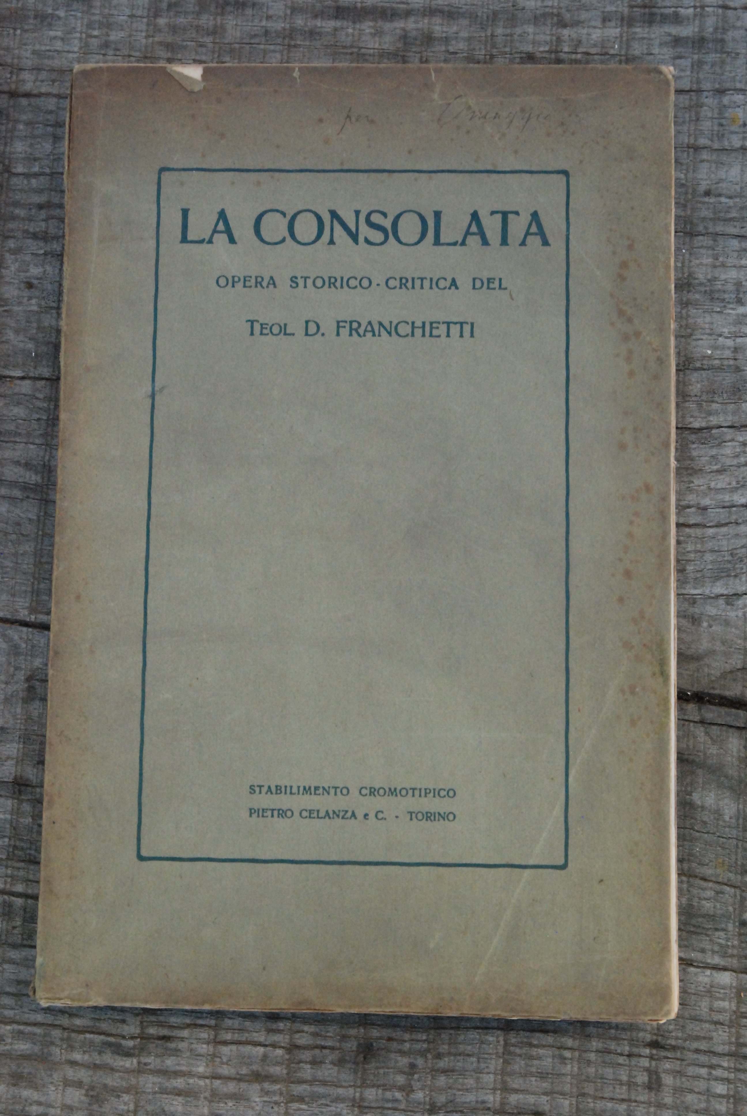 la consolata (ottime condizioni)