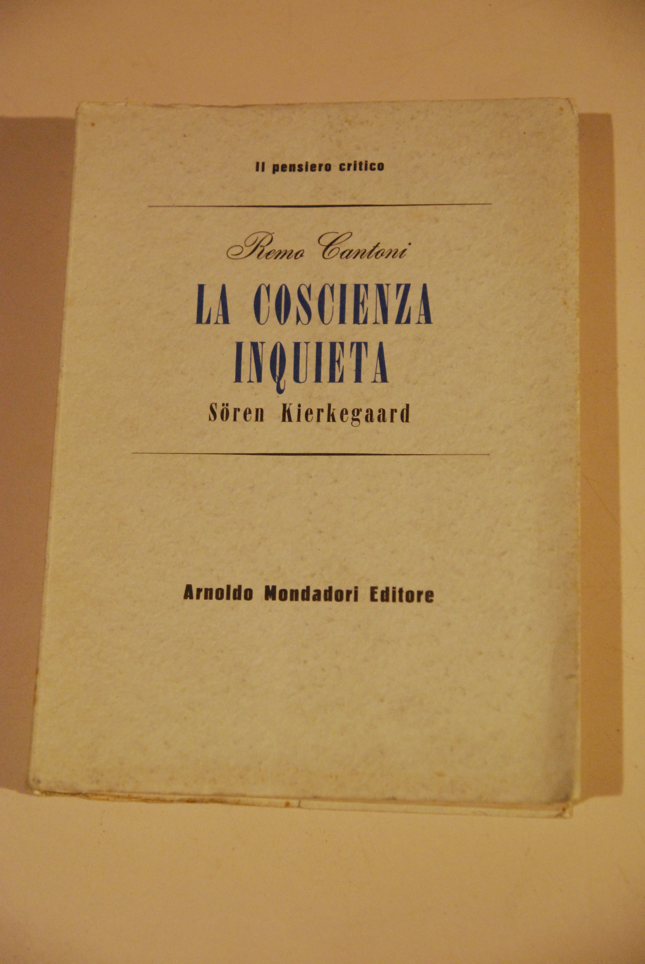 la coscienza inquieta soren kierkegaard NUOVISSIMO