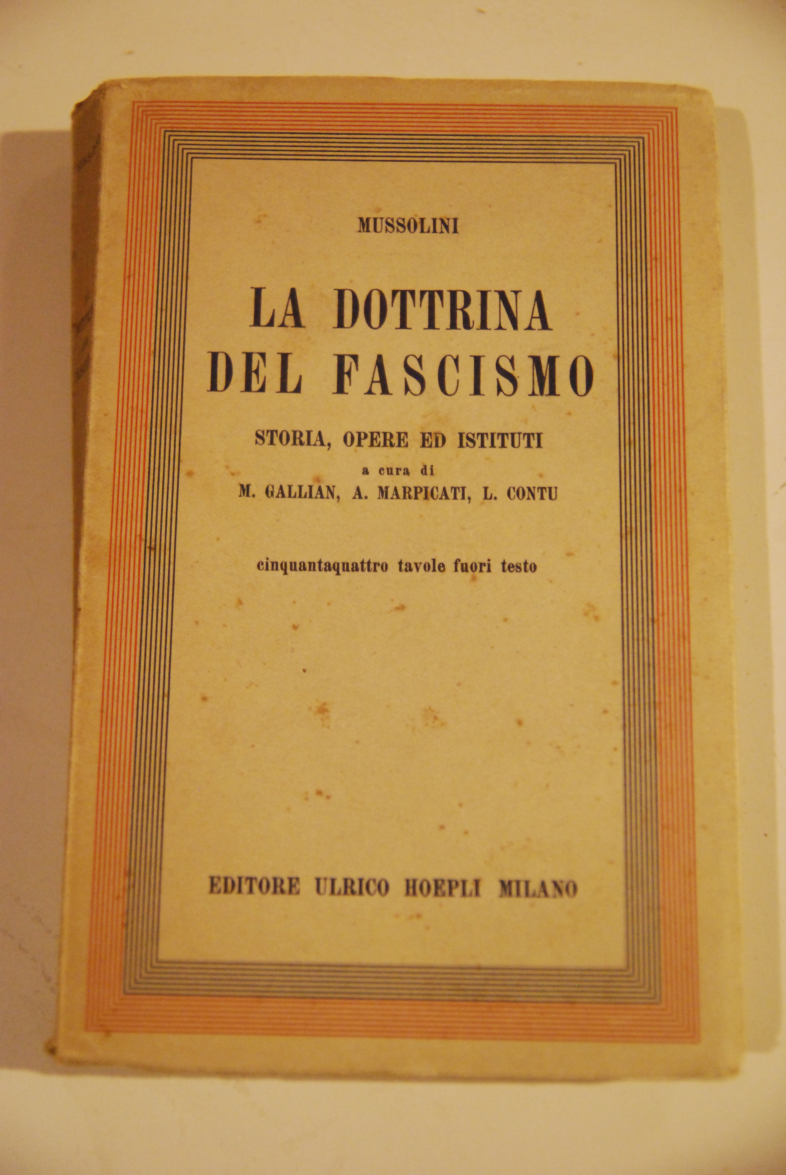 la dottrina del fascismo