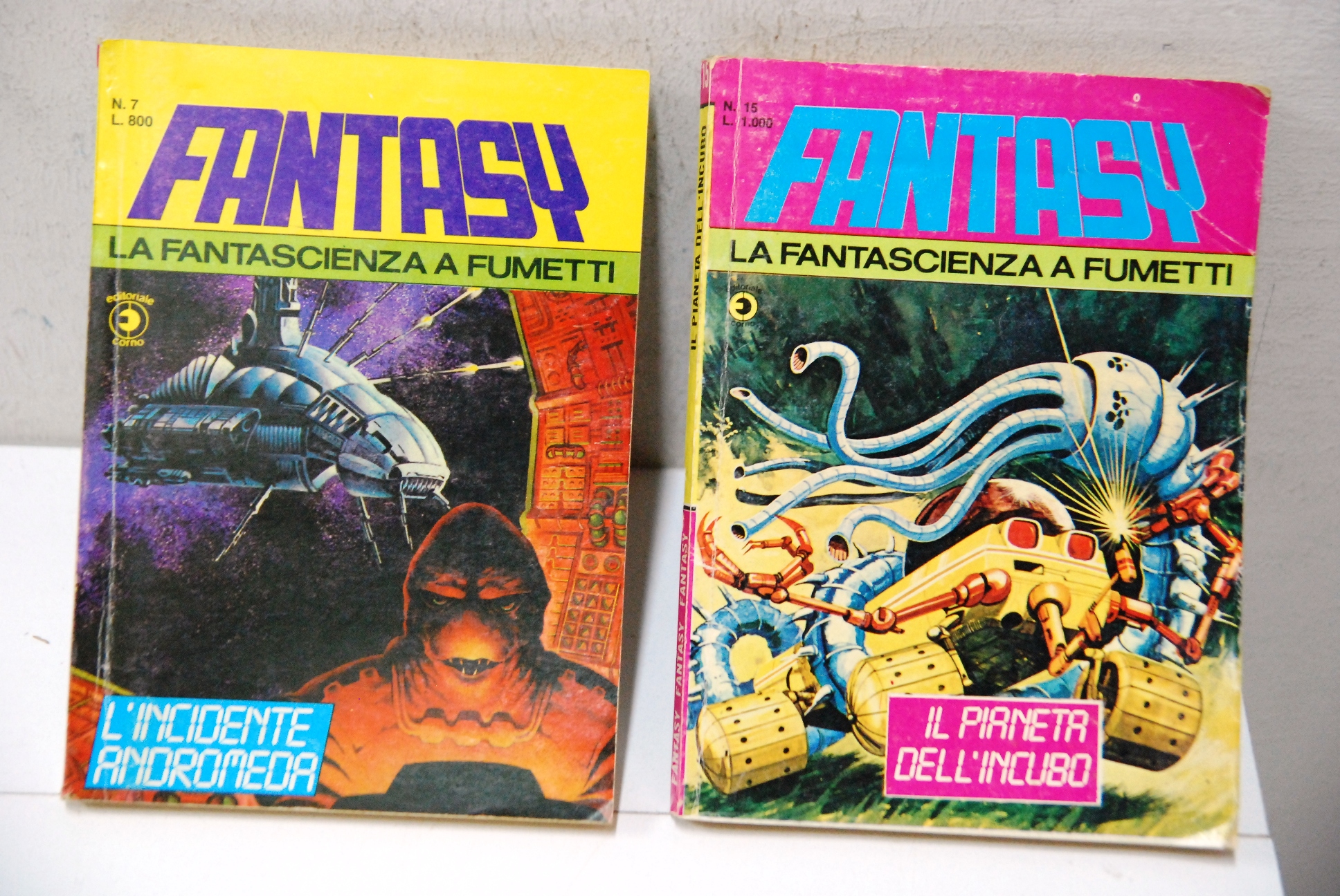 la fantascienza a fumetti n. 7 e 15