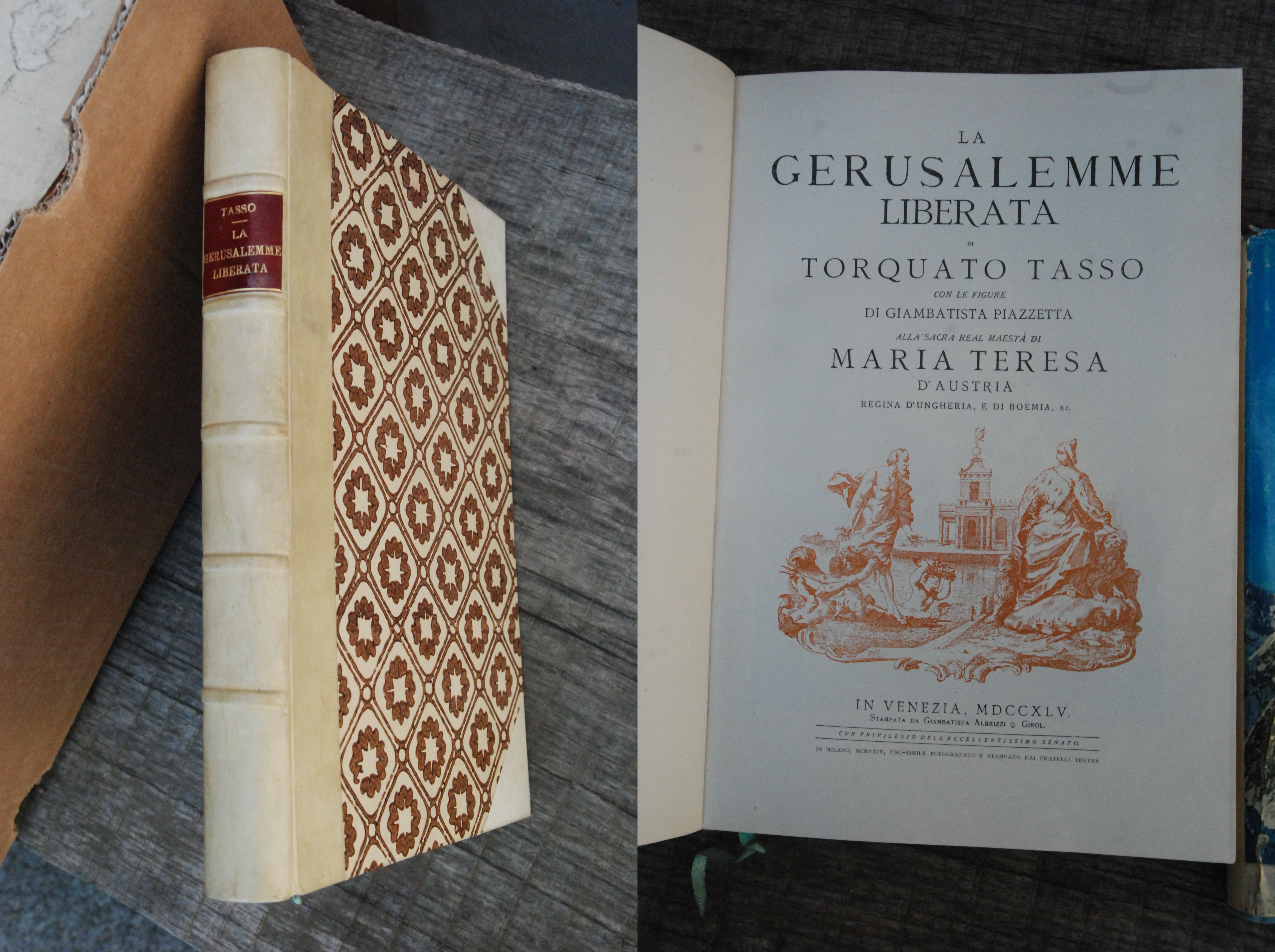 la gerusalemme liberata giambatista piazzetta maria teresa d'austria NUOVISSIMO