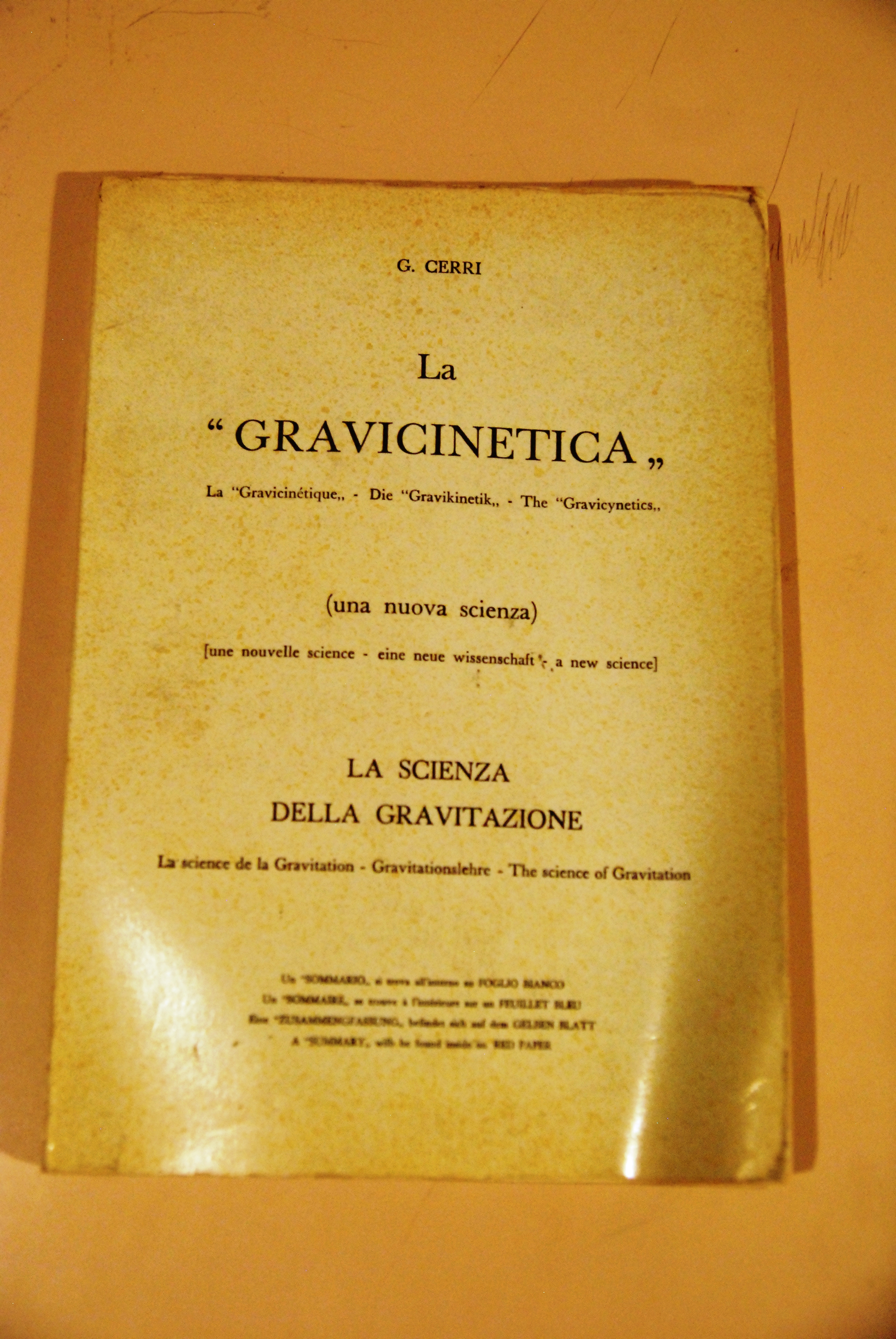 la gravicinetica la scienza della gravitazione NUOVISSIMO