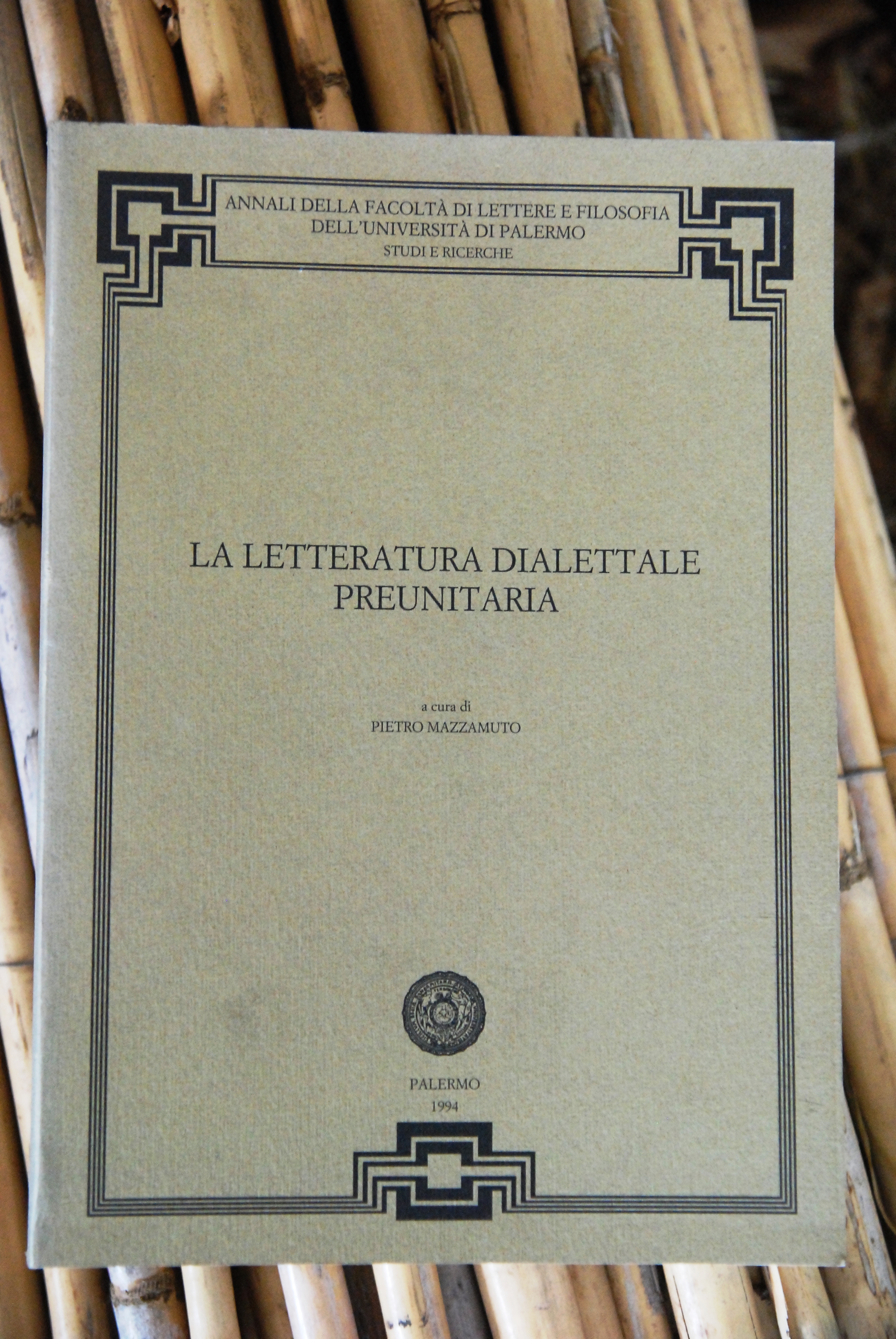 la letteratura dialettale preunitaria NUOVO