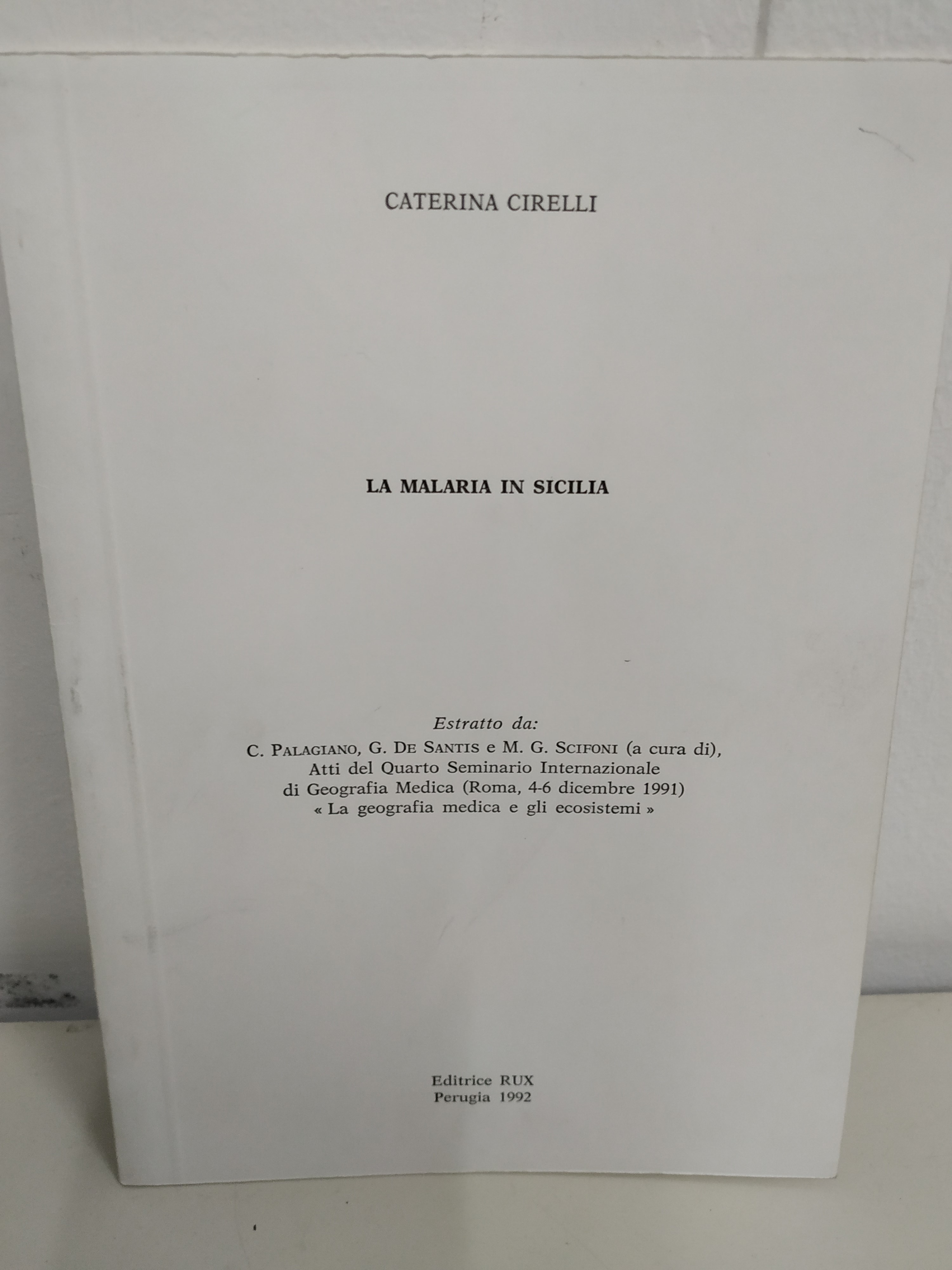 la malaria in sicilia