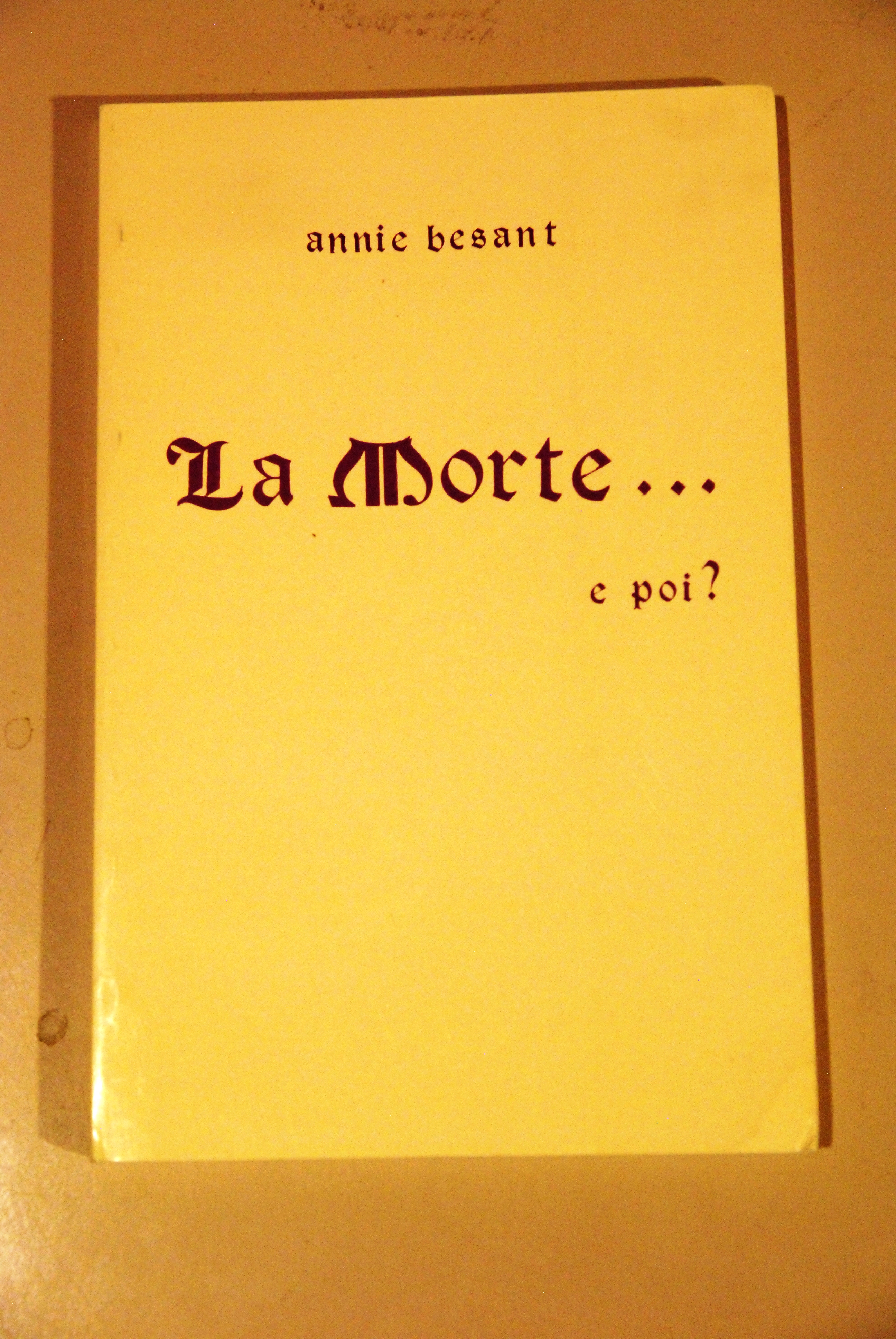 la morte e poi NUOVISSIMO 1 ed