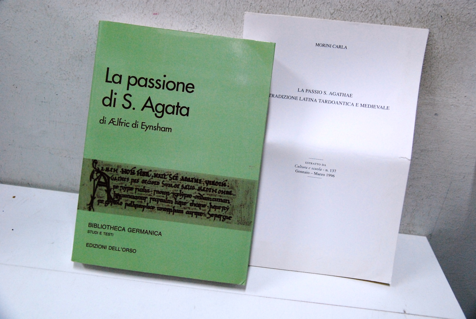 La passione di s. agata e morini la passio s. …