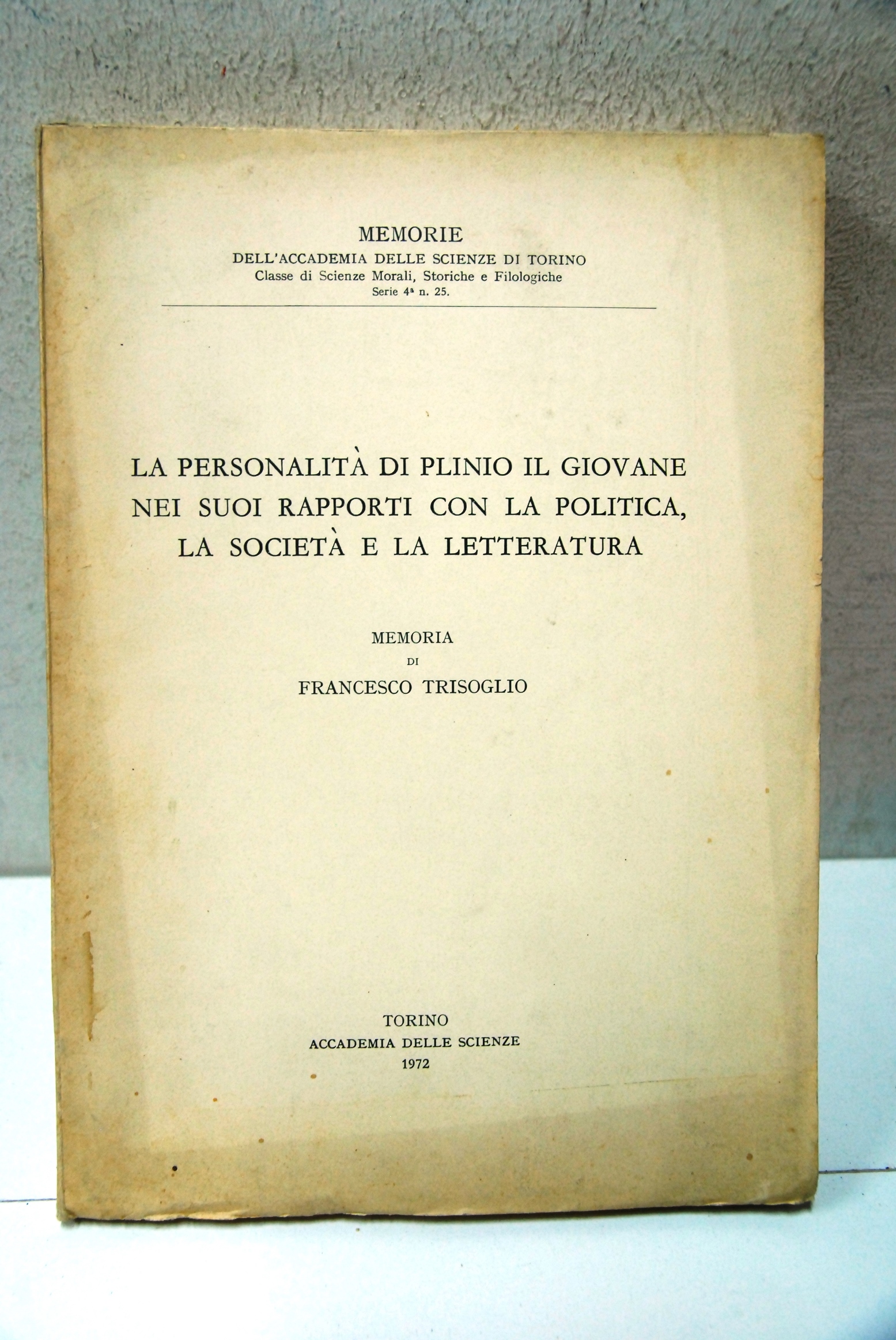 La personalità di plinio il giovane nei suoi rapporti con …