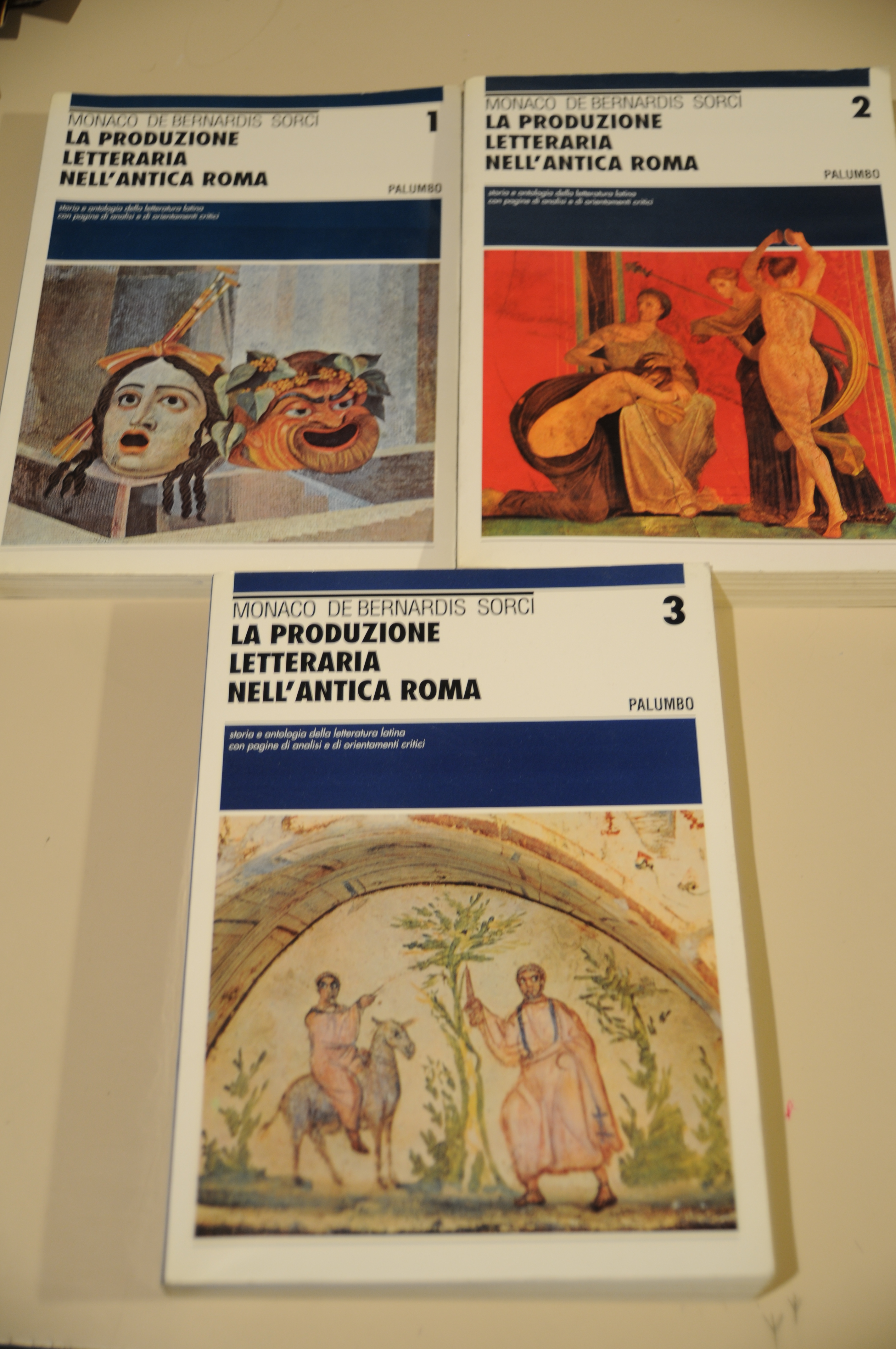 la produzione letteraria nell'antica roma voll. 1,2,3 NUOVI