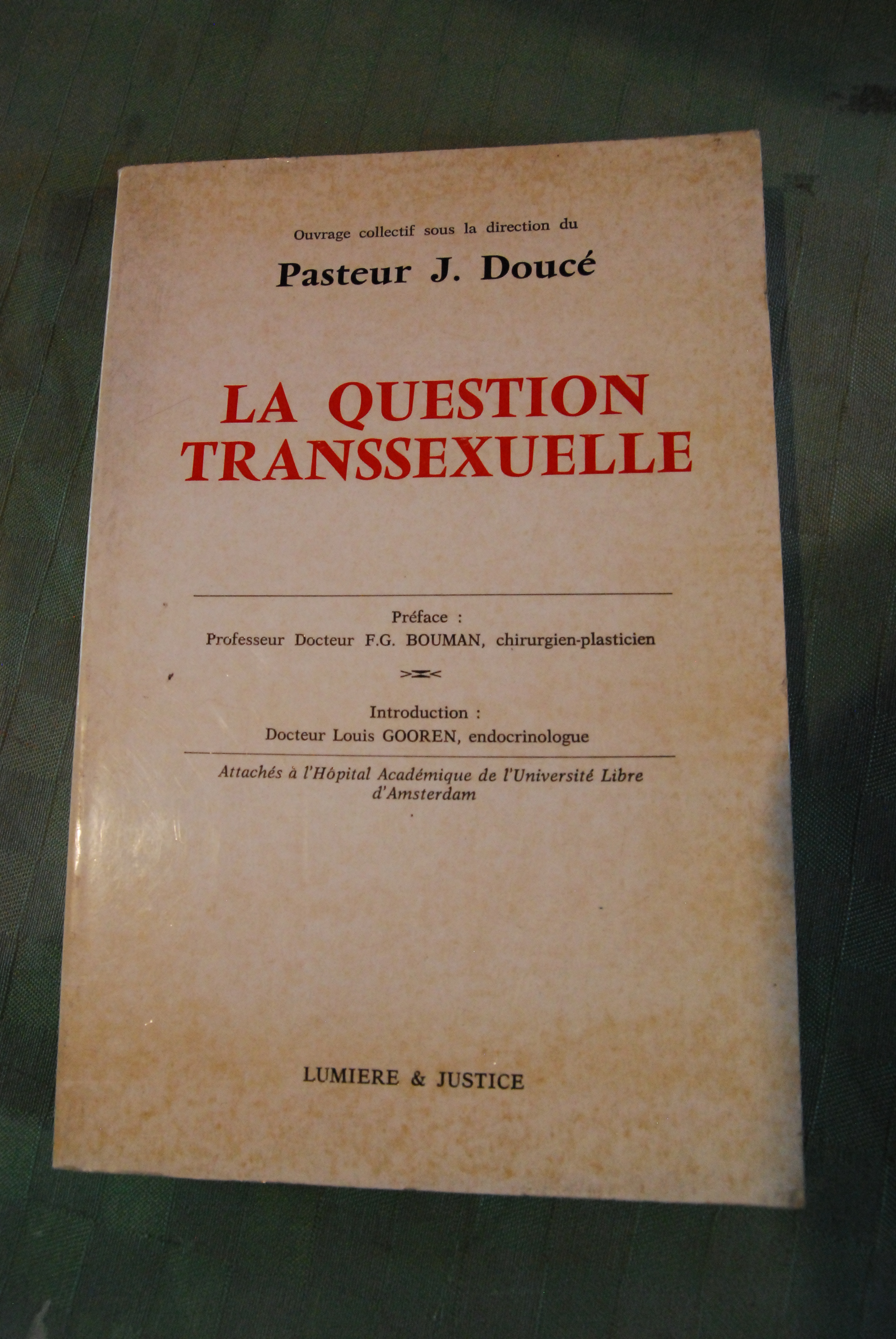 la question transsexuelle NUOVISSIMO