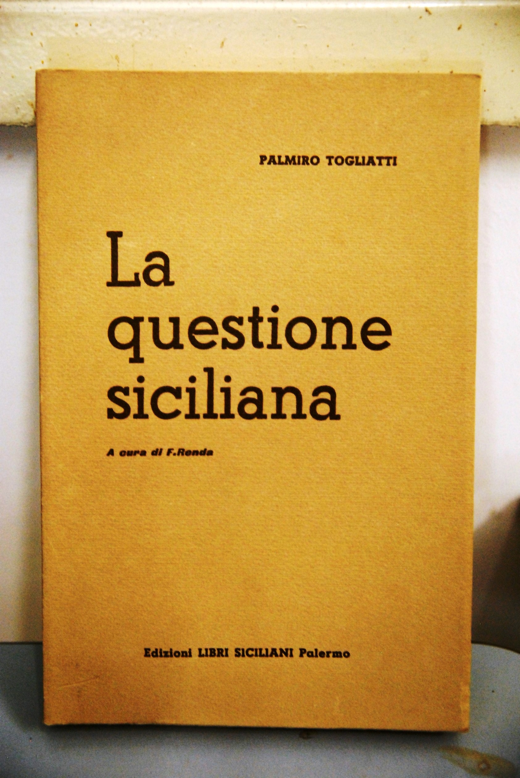 la questione siciliana a cura di F. renda