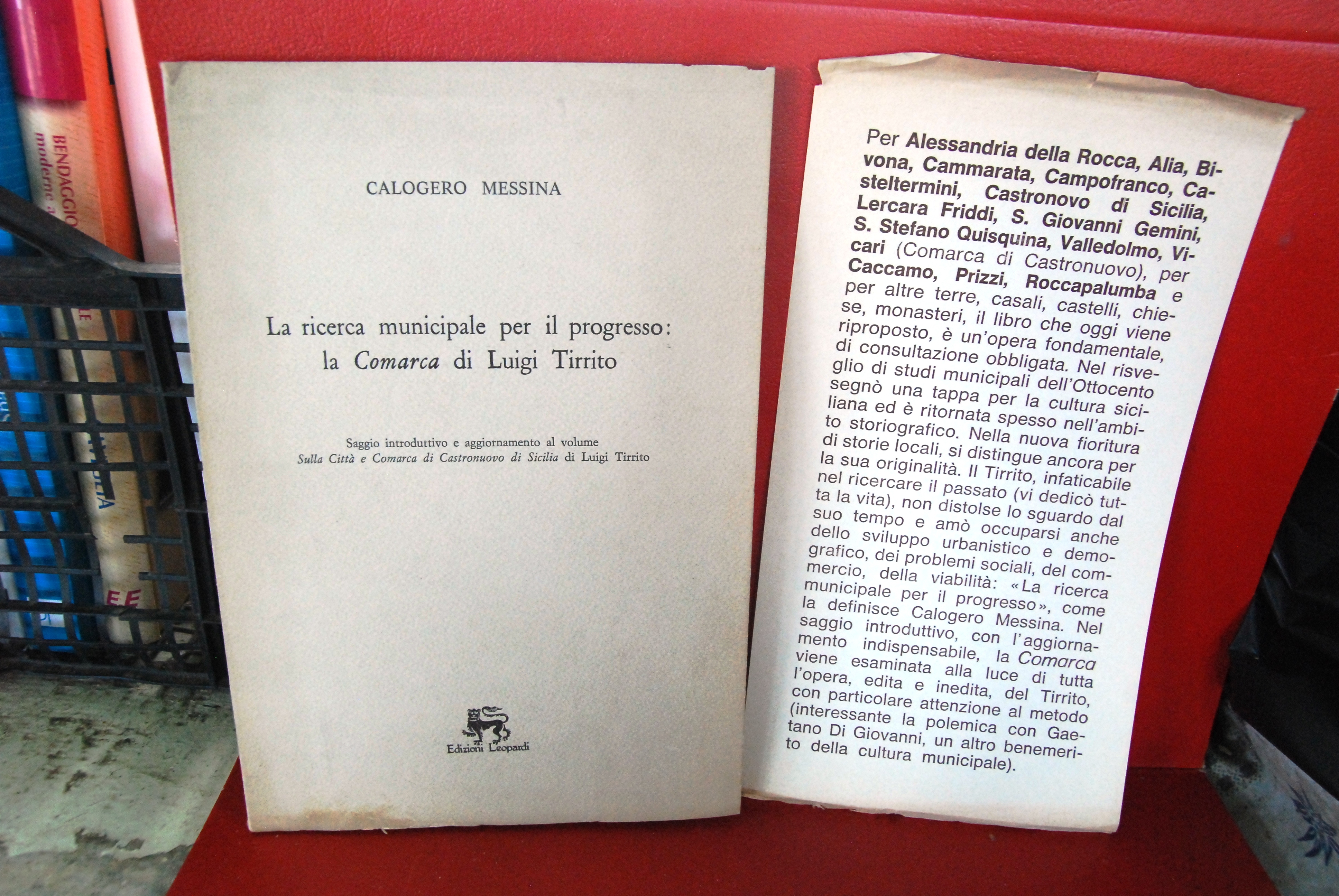 la ricerca municipale per il progresso comarca di luigi tirrito
