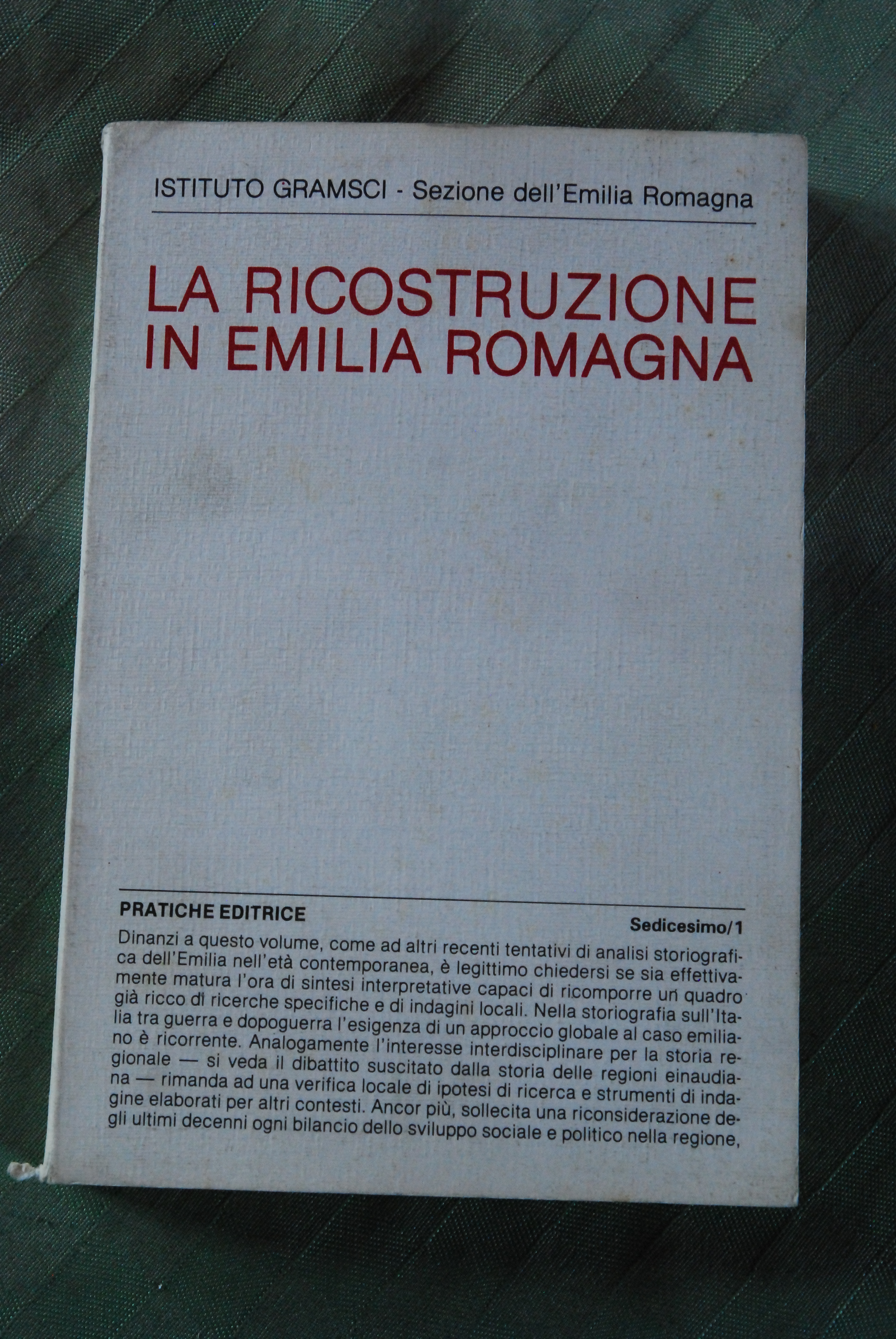 la ricostruzione in emilia romagna