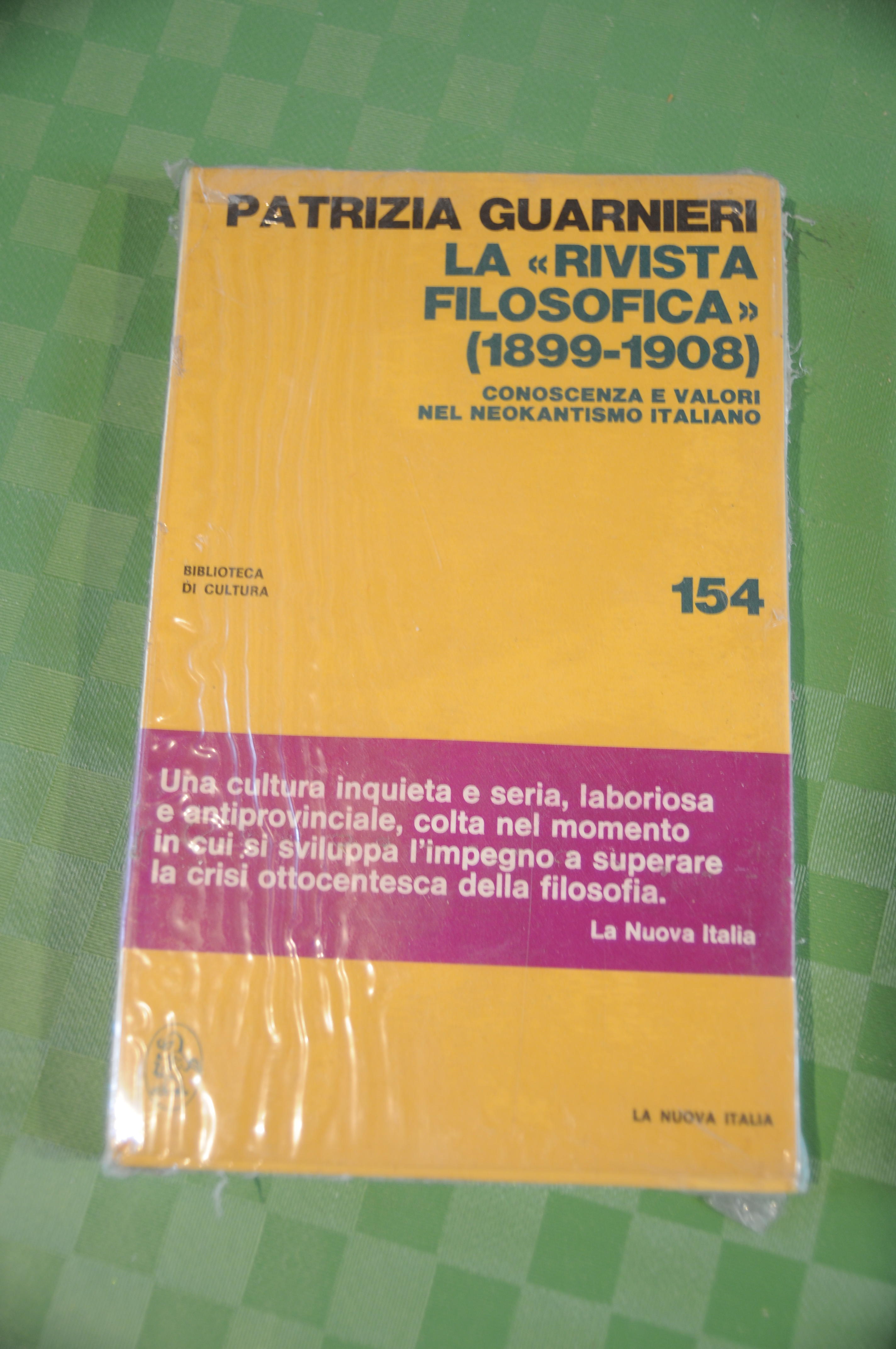 la rivista filosofica 1899 1908 NUOVISSIMO ancora col cellophane
