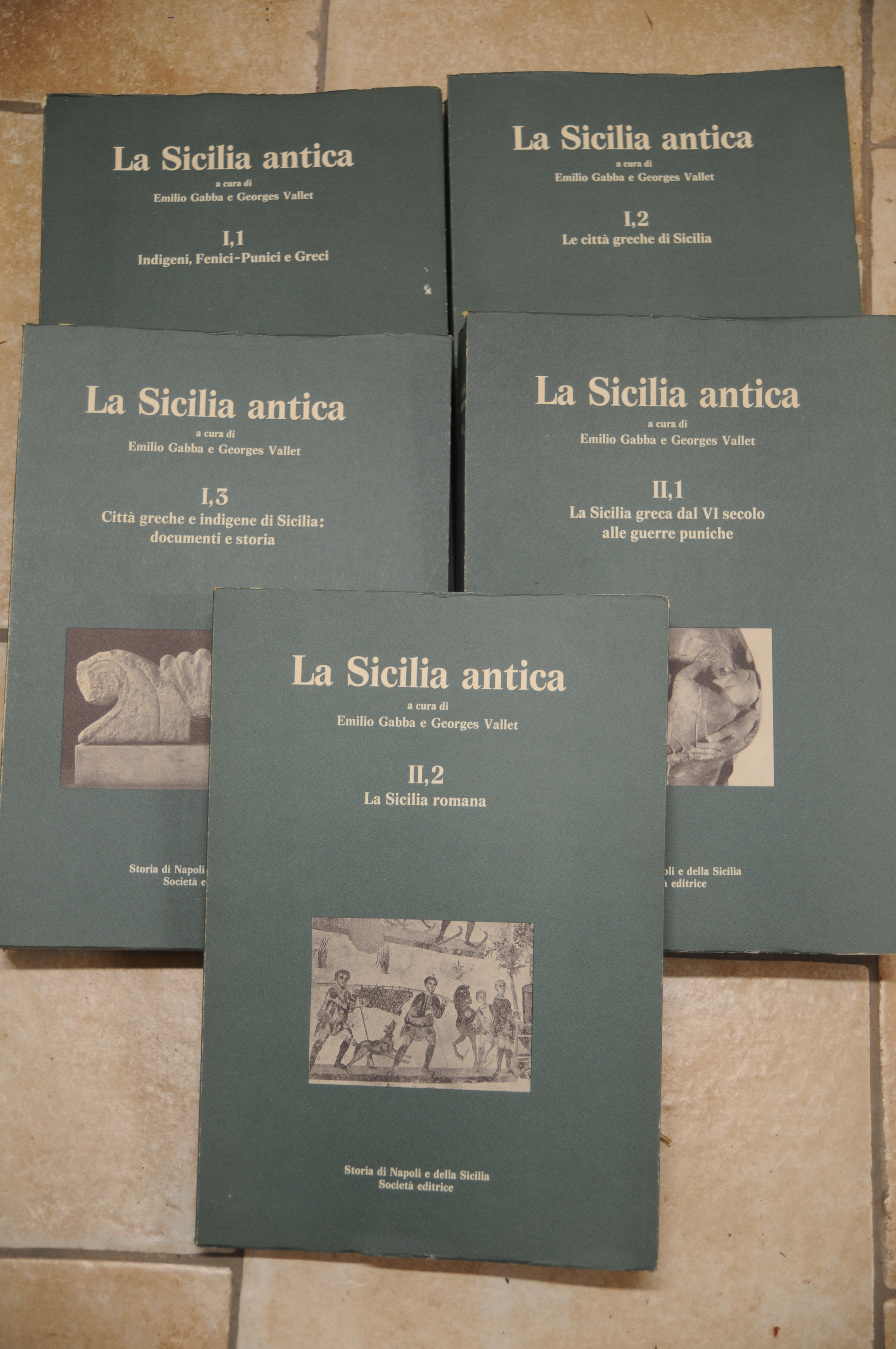 la sicilia antica 5 voll. opera cpl. NUOVISSIMI