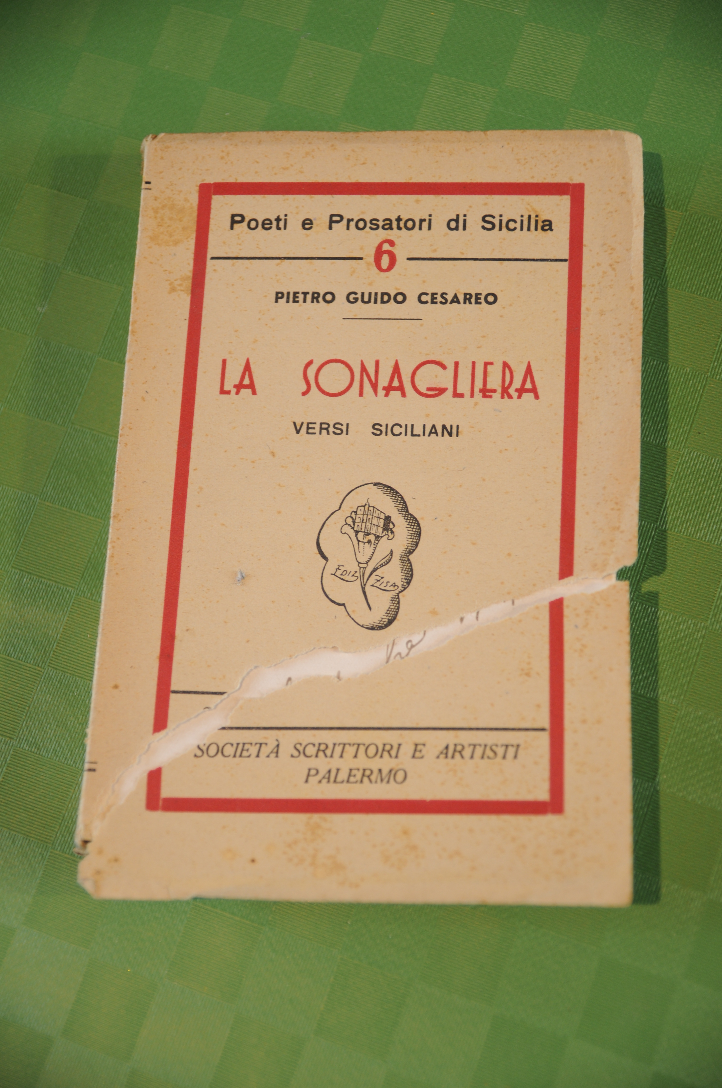 LA SONAGLIERA autografato con dedica (copertina lisa)