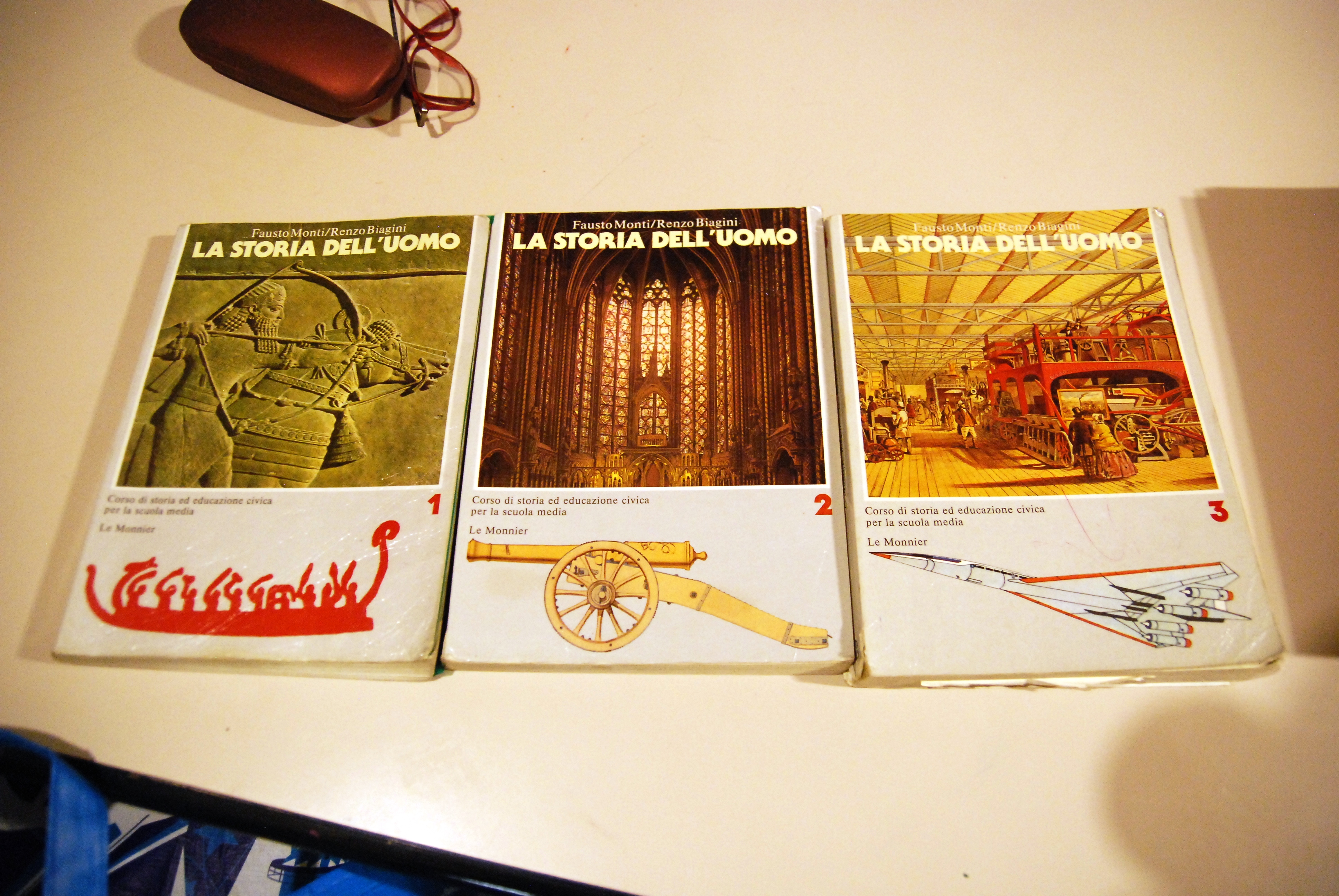 la storia dell'uomo voll. 1,2,3