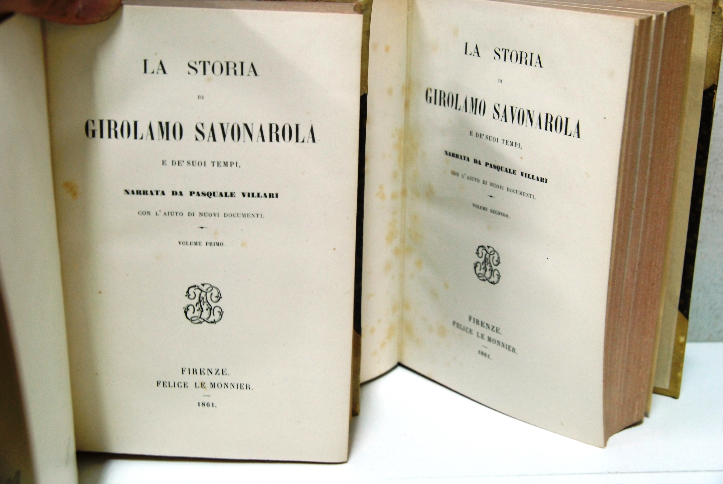 La storia di girolamo savoranola e de' suoi tempi in …