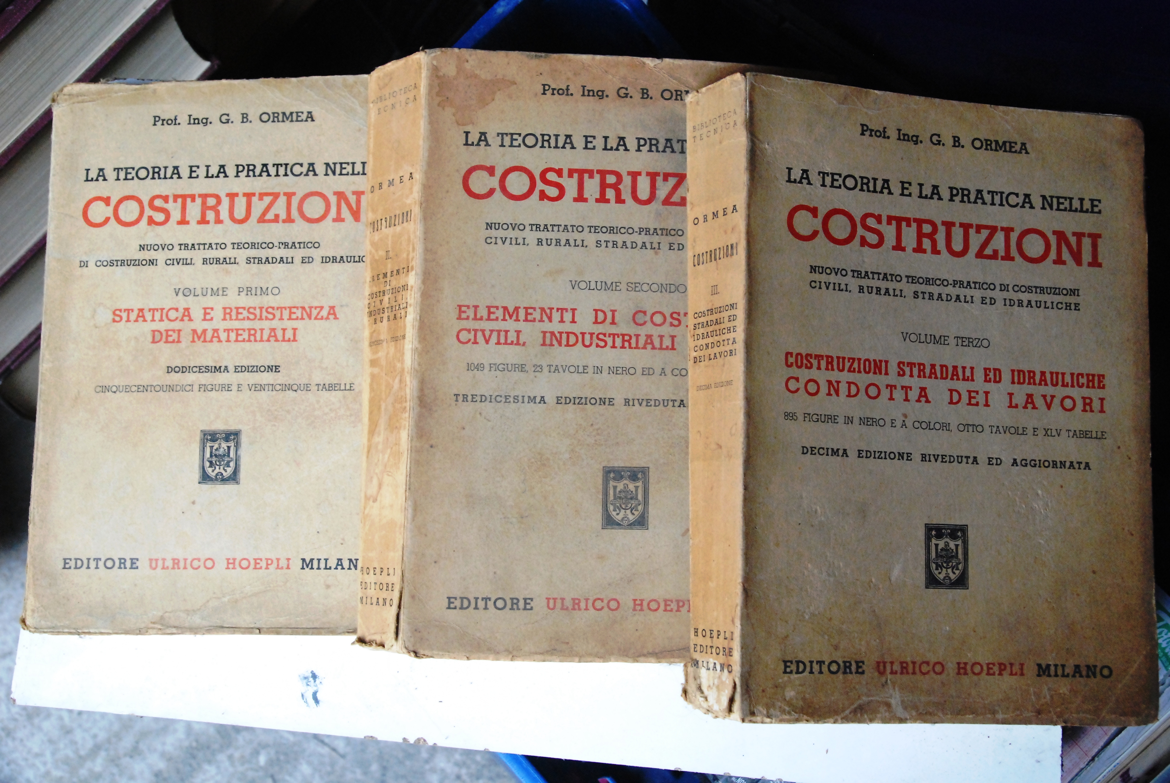 la teoria e pratica delle costruzioni 3 voll. opera cpl. …