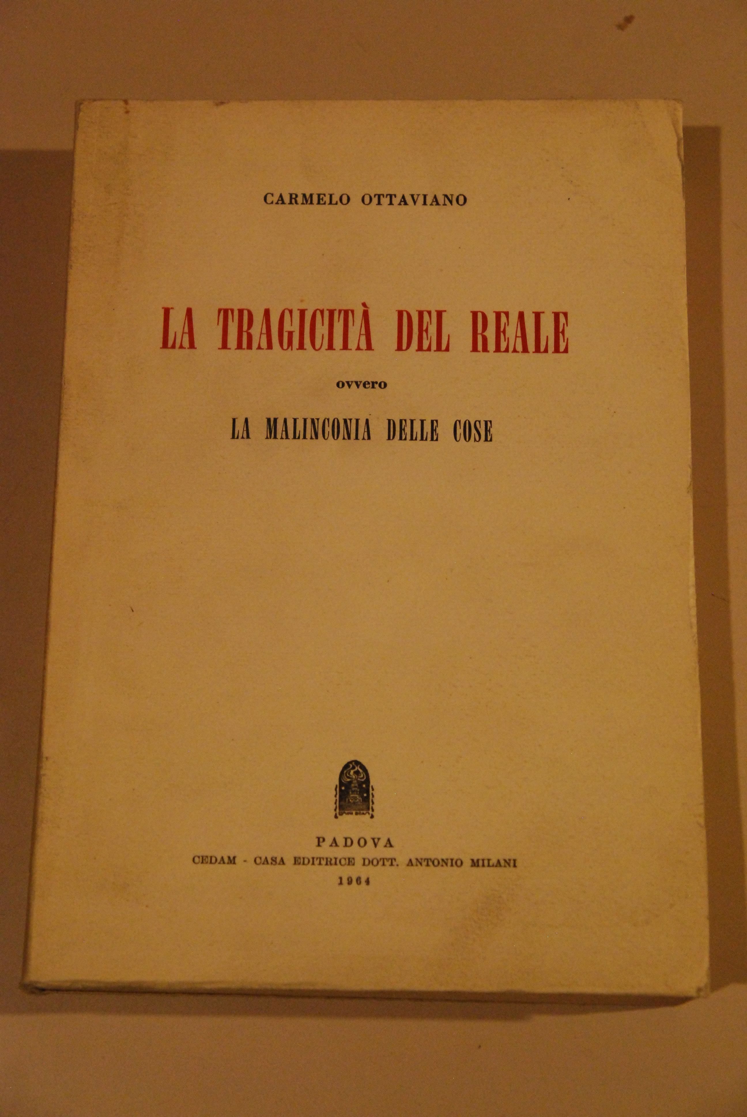 la tragicità del reale la malinconia delle cose NUOVO