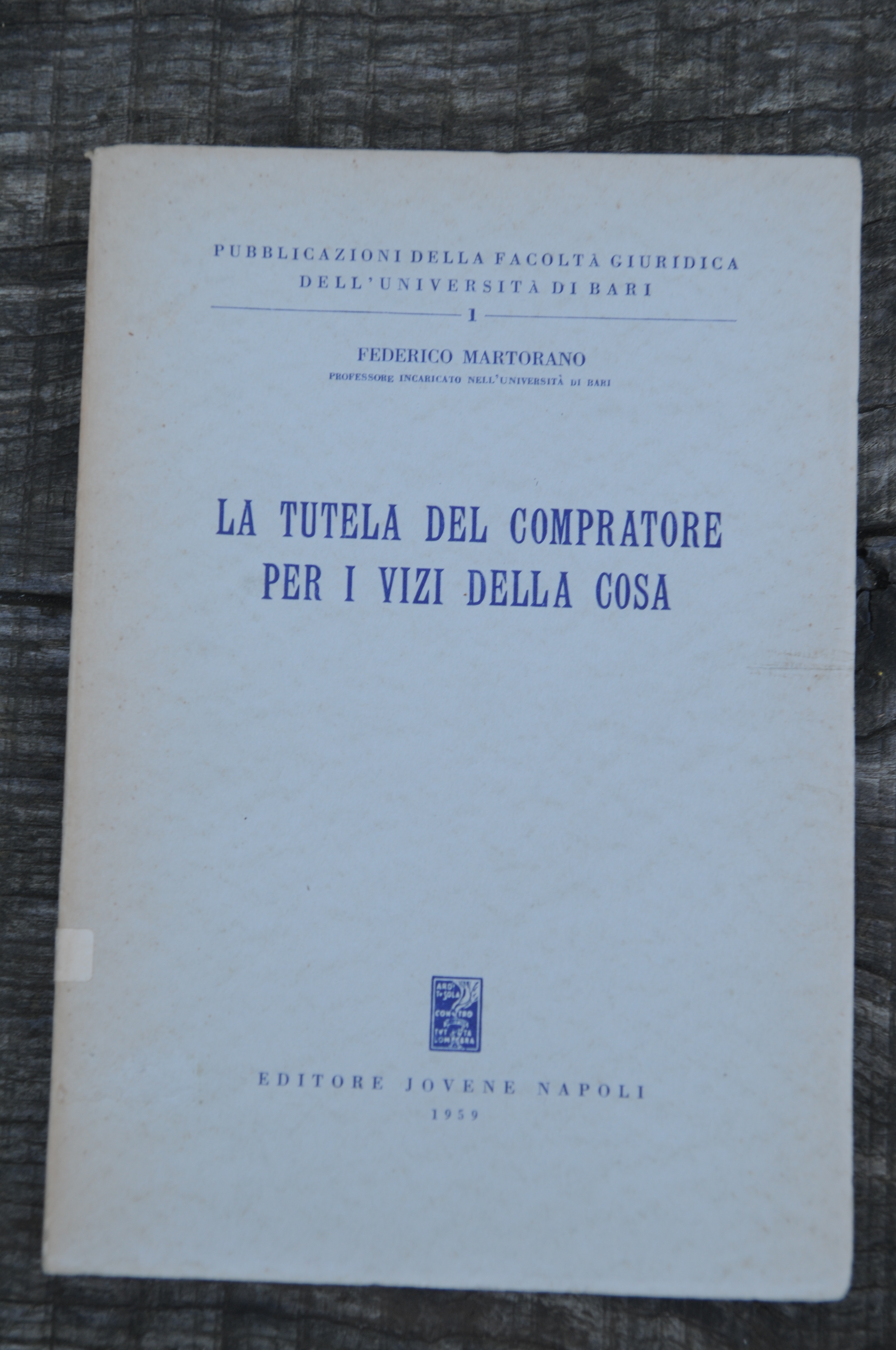 la tutela del compratore per i vizi della cosa NUOVISSIMO