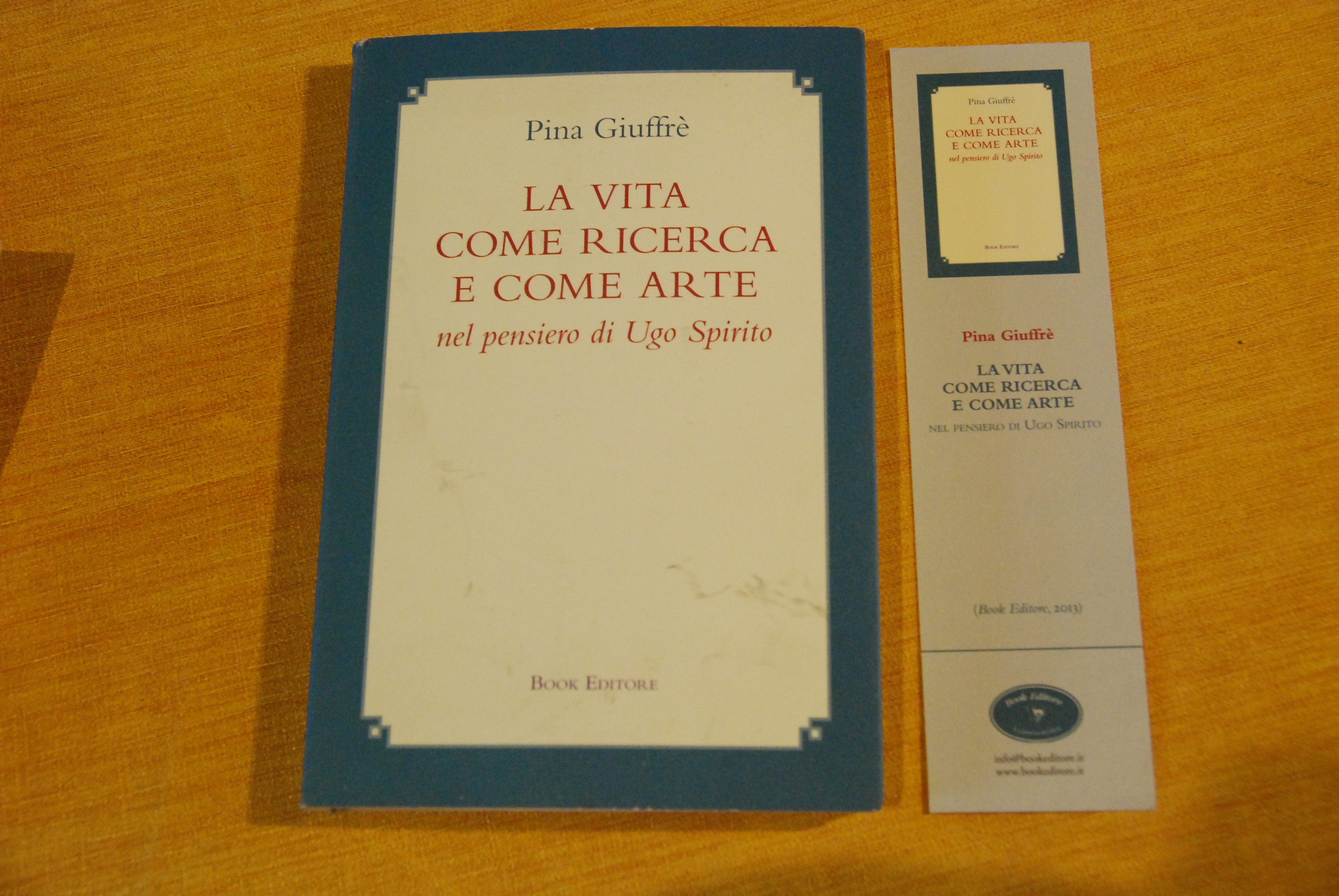 la vita come ricerca e come arte autografato con dedica …