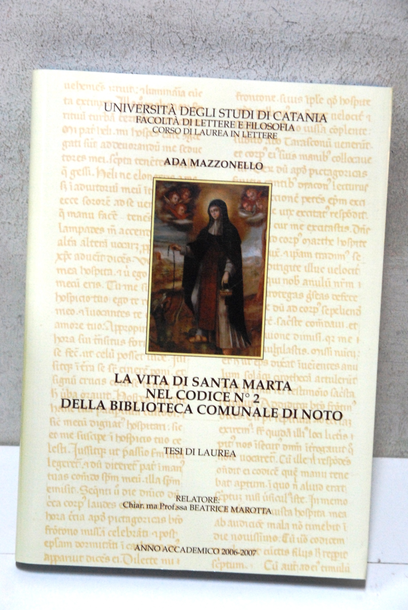 la vita di santa marta nel codice n. 2 della …
