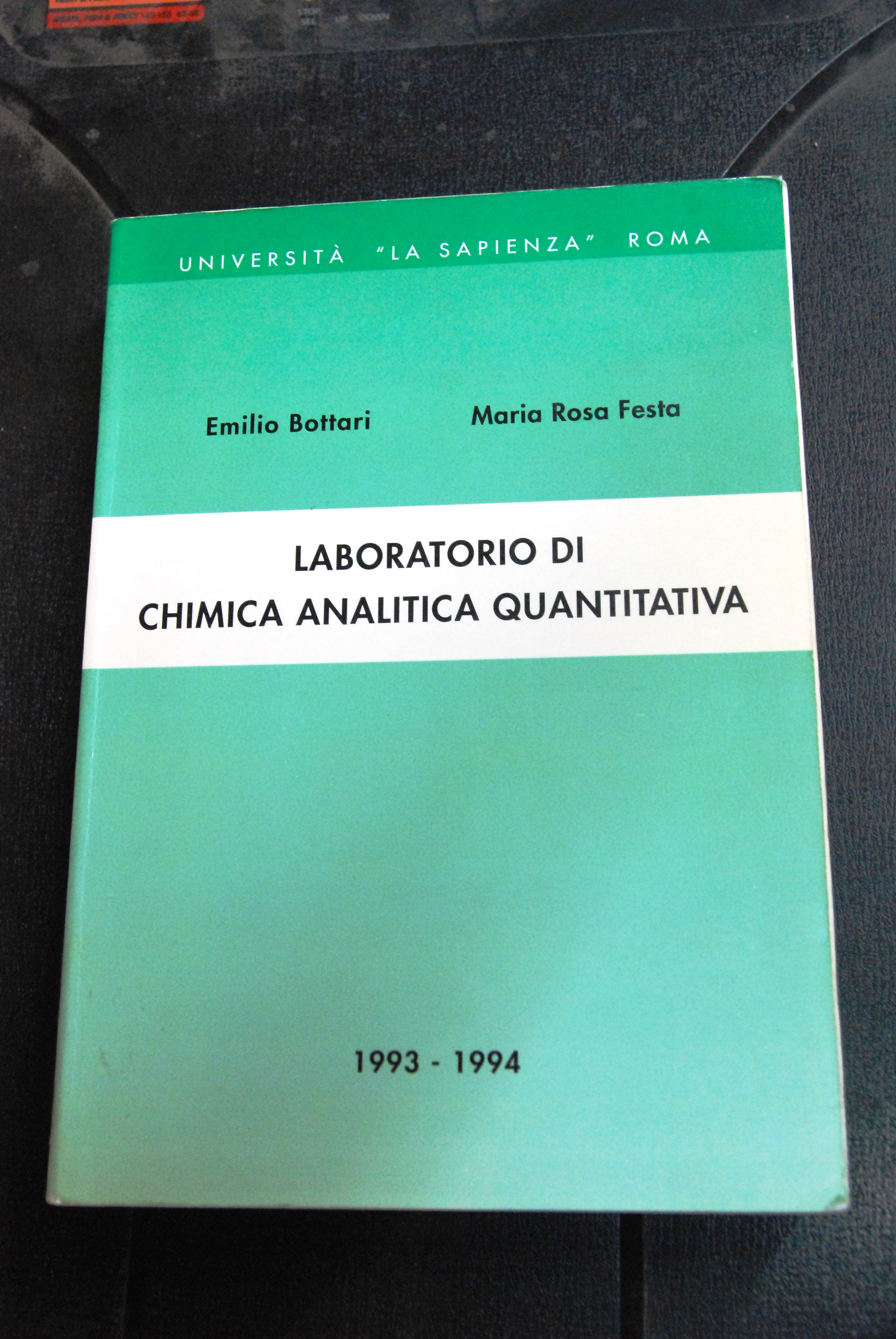 laboratorio di chimica analitica quantitativa (sottolineature a matita)