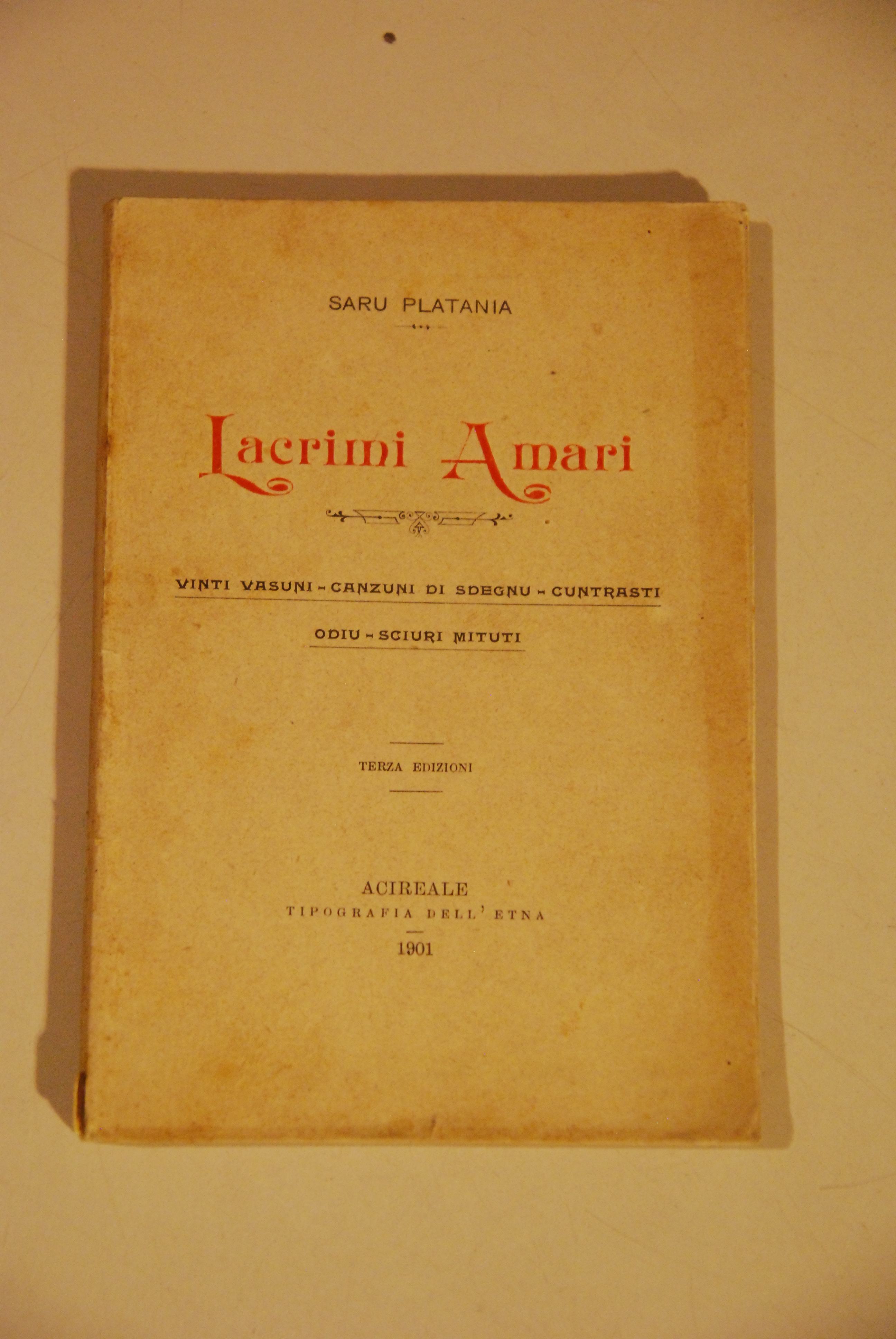 lacrimi amari vinti vasuni etc. come nuovo