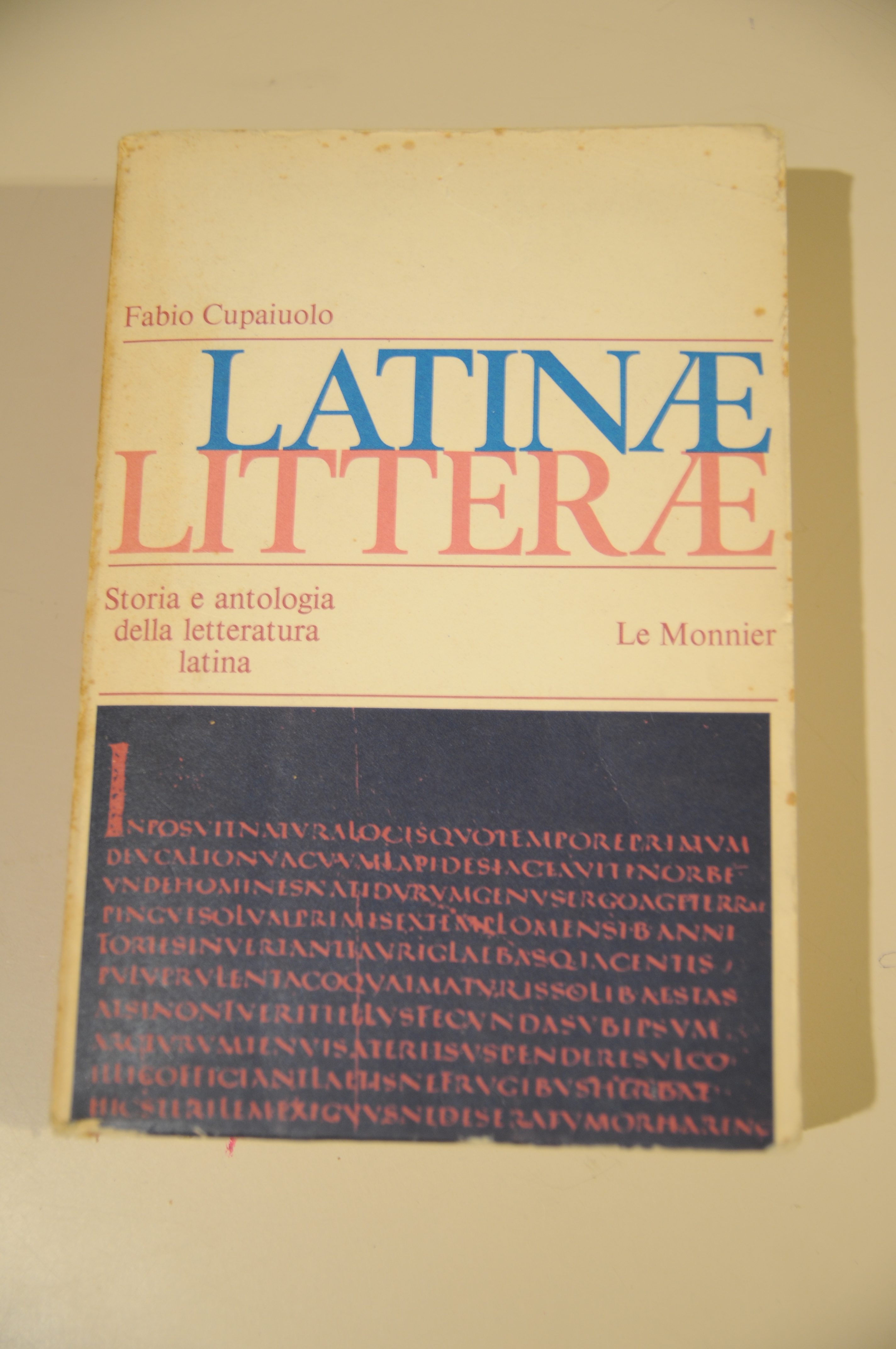 latinae litterae storia e antologia della letteratura latina