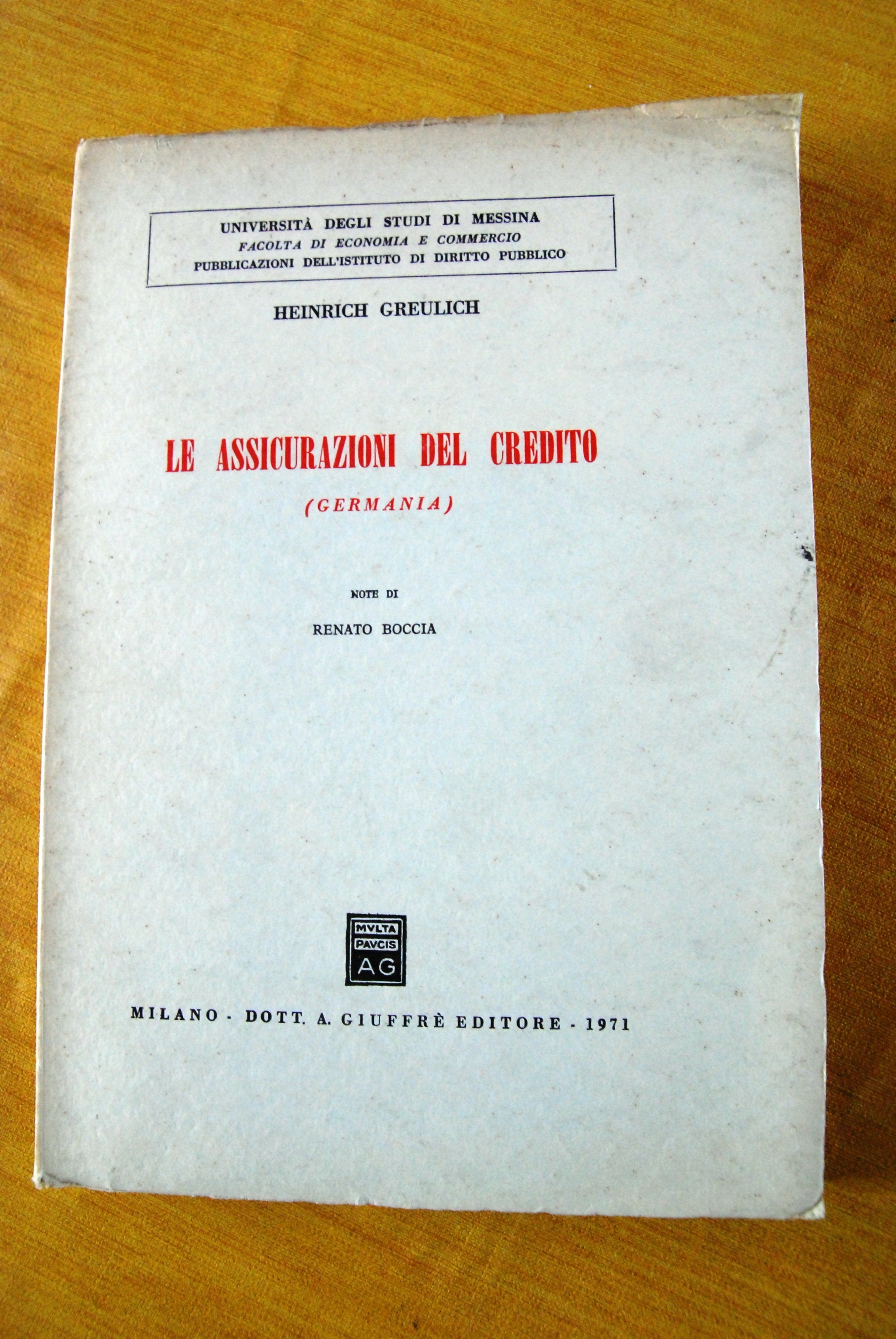 le assicurazioni del credito