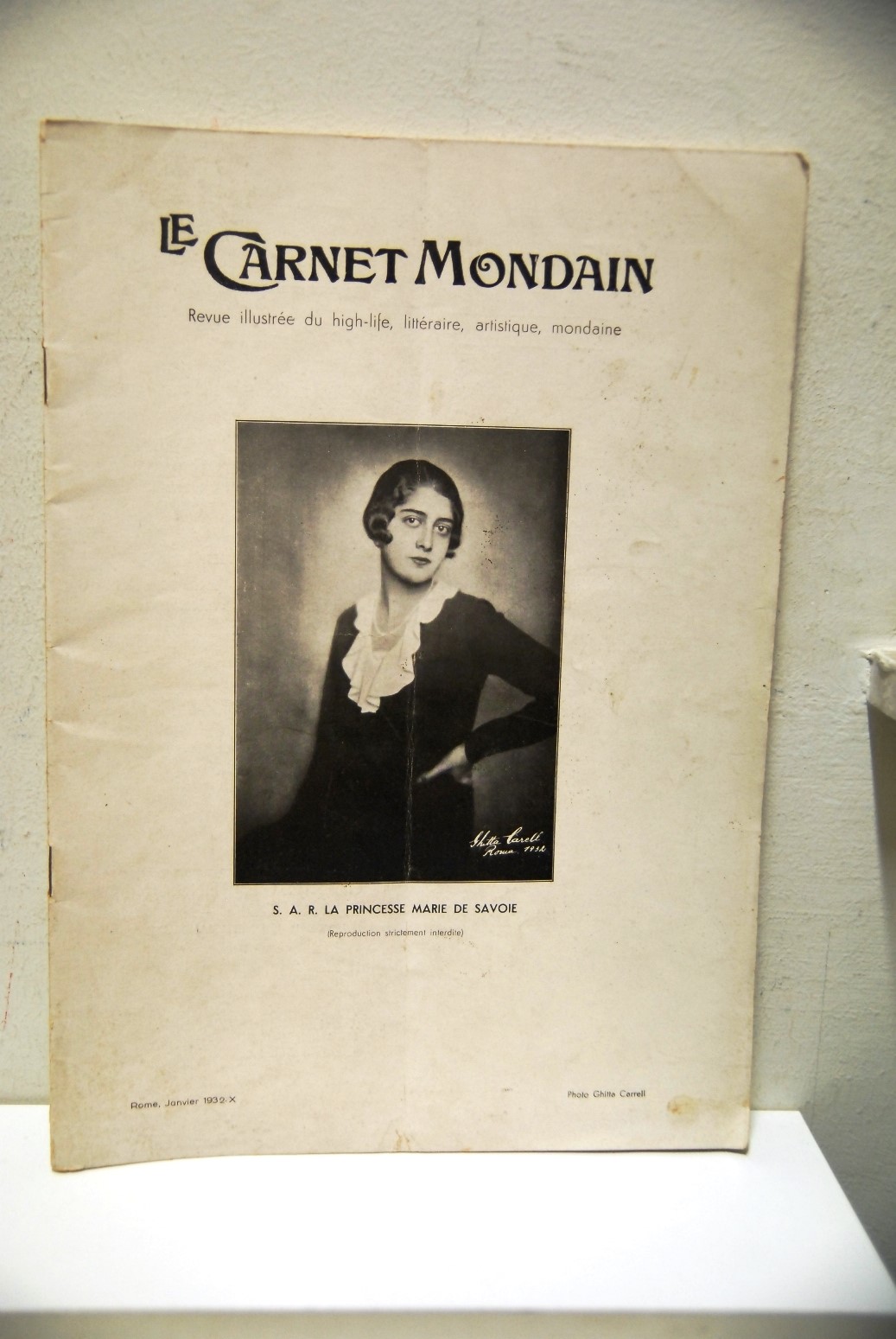 Le Carnet Mondain (Gennaio 1932) La Princesse de Savoie