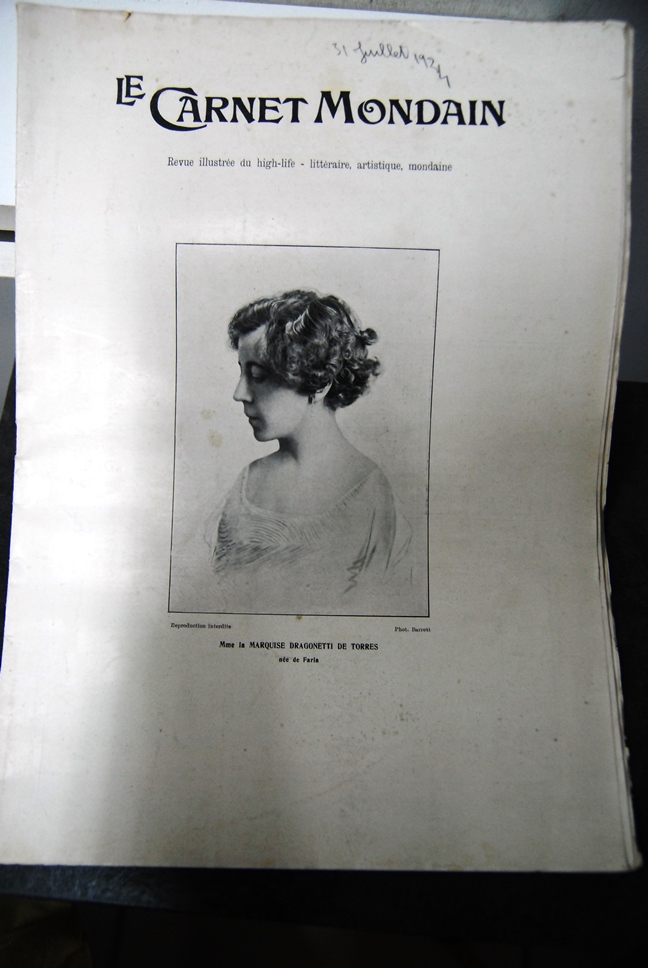 Le Carnet Mondain madame la marquise dragonetti de torres nee …