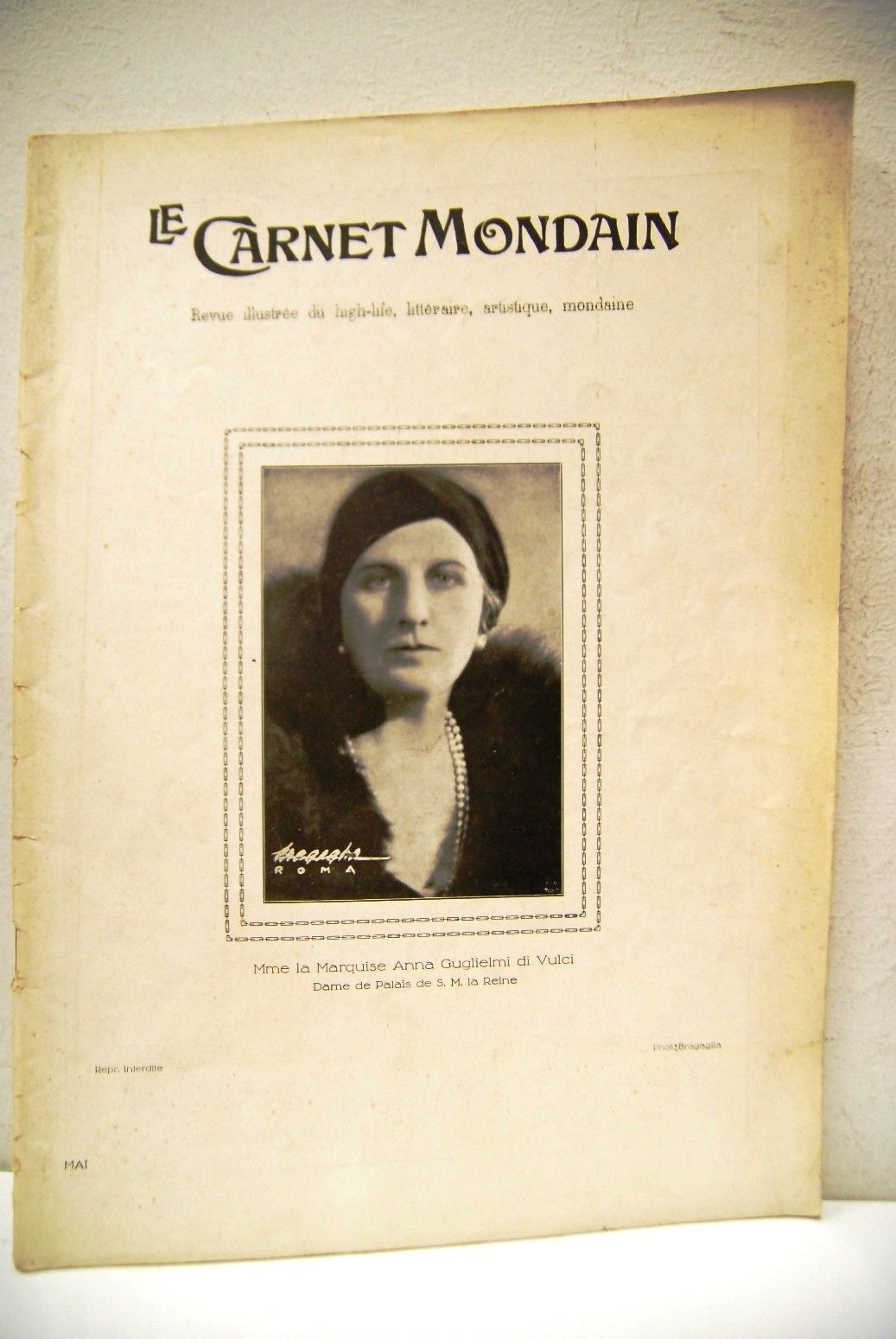 Le Carnet Mondain numero 634 (Maggio 1931) Anna Guglielmi Di …