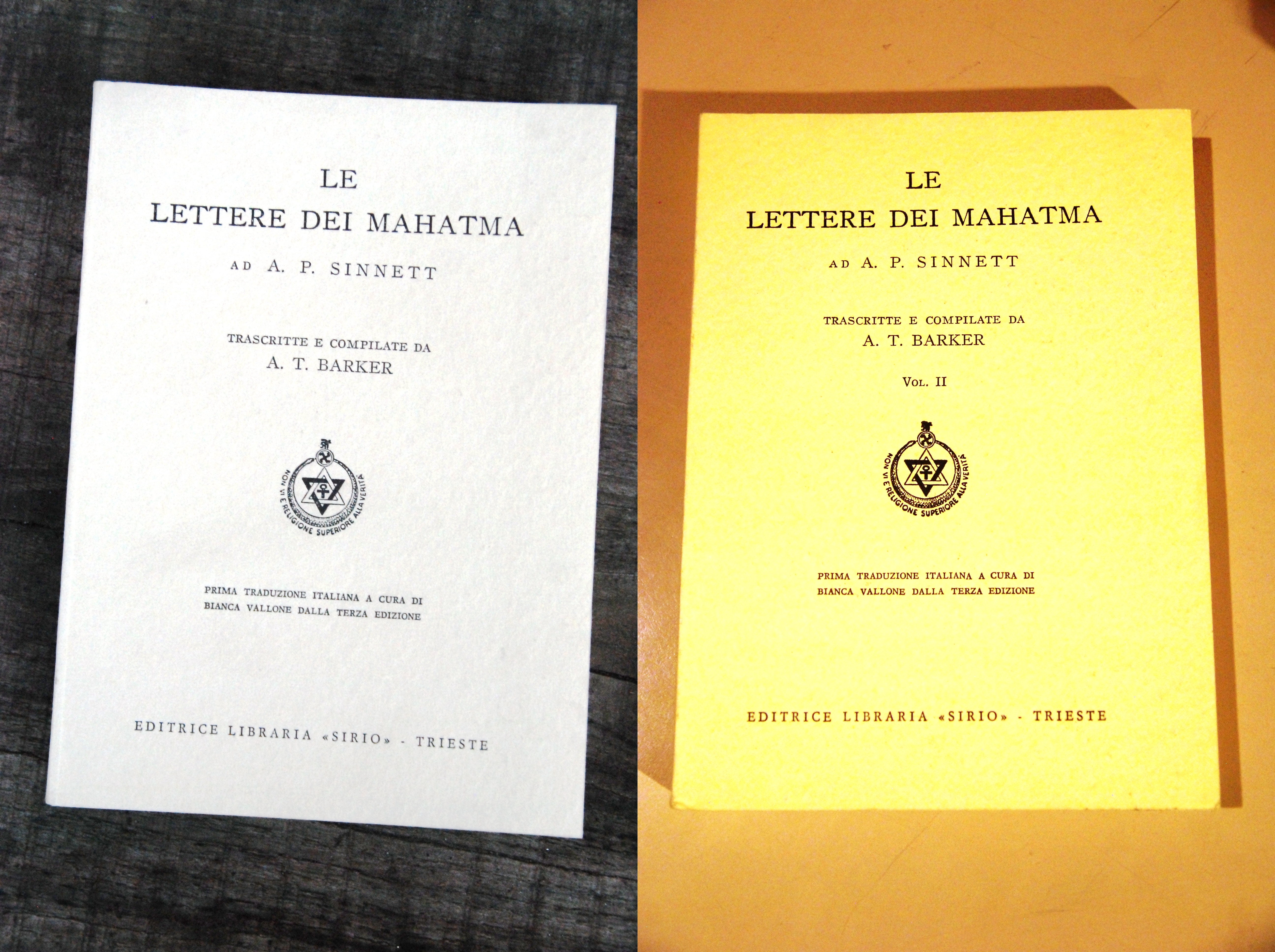 LE LETTERE DEI MAHATMA 2 VOLL. nuovissimi