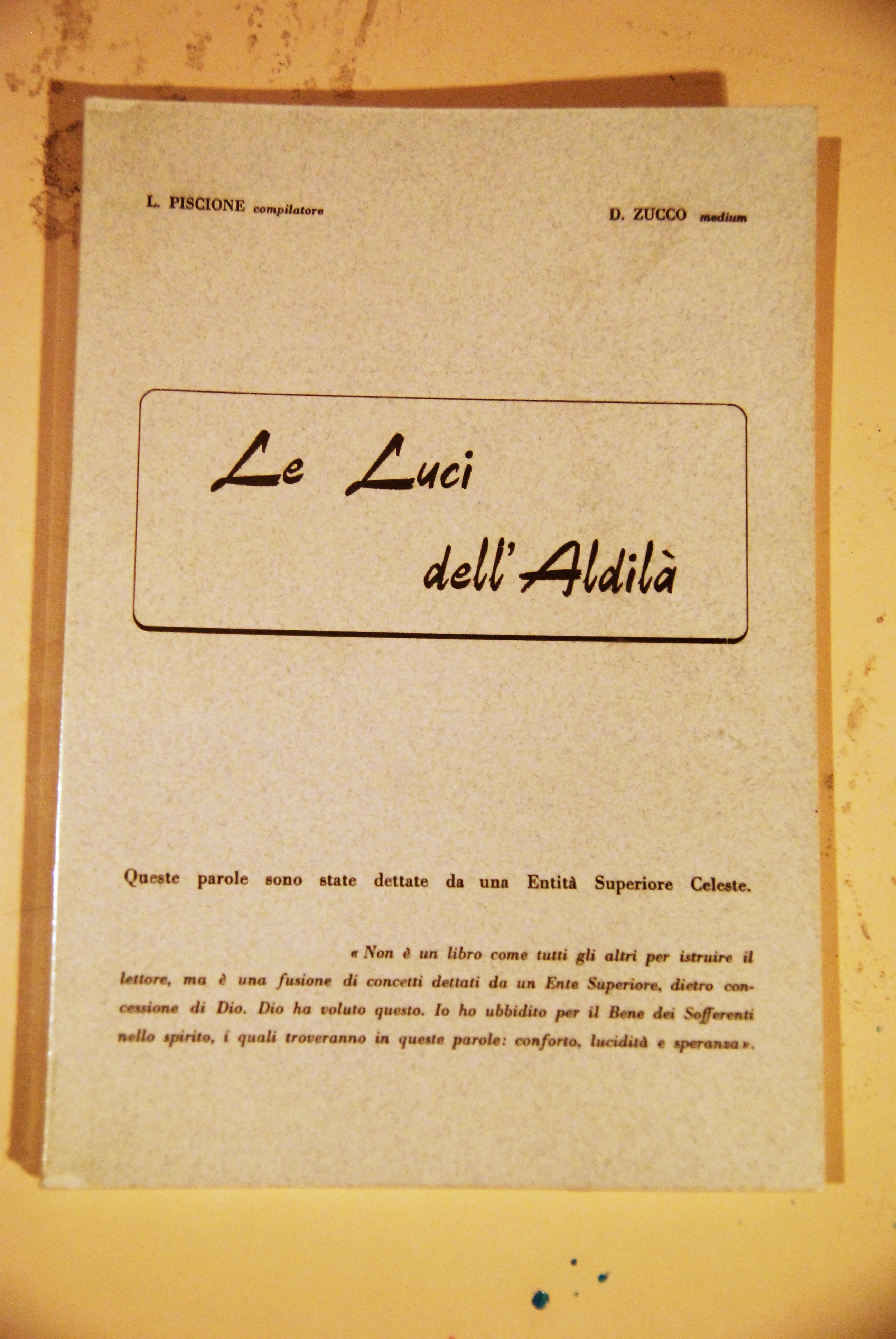 le luci dell'aldilà aldila' NUOVISSIMO