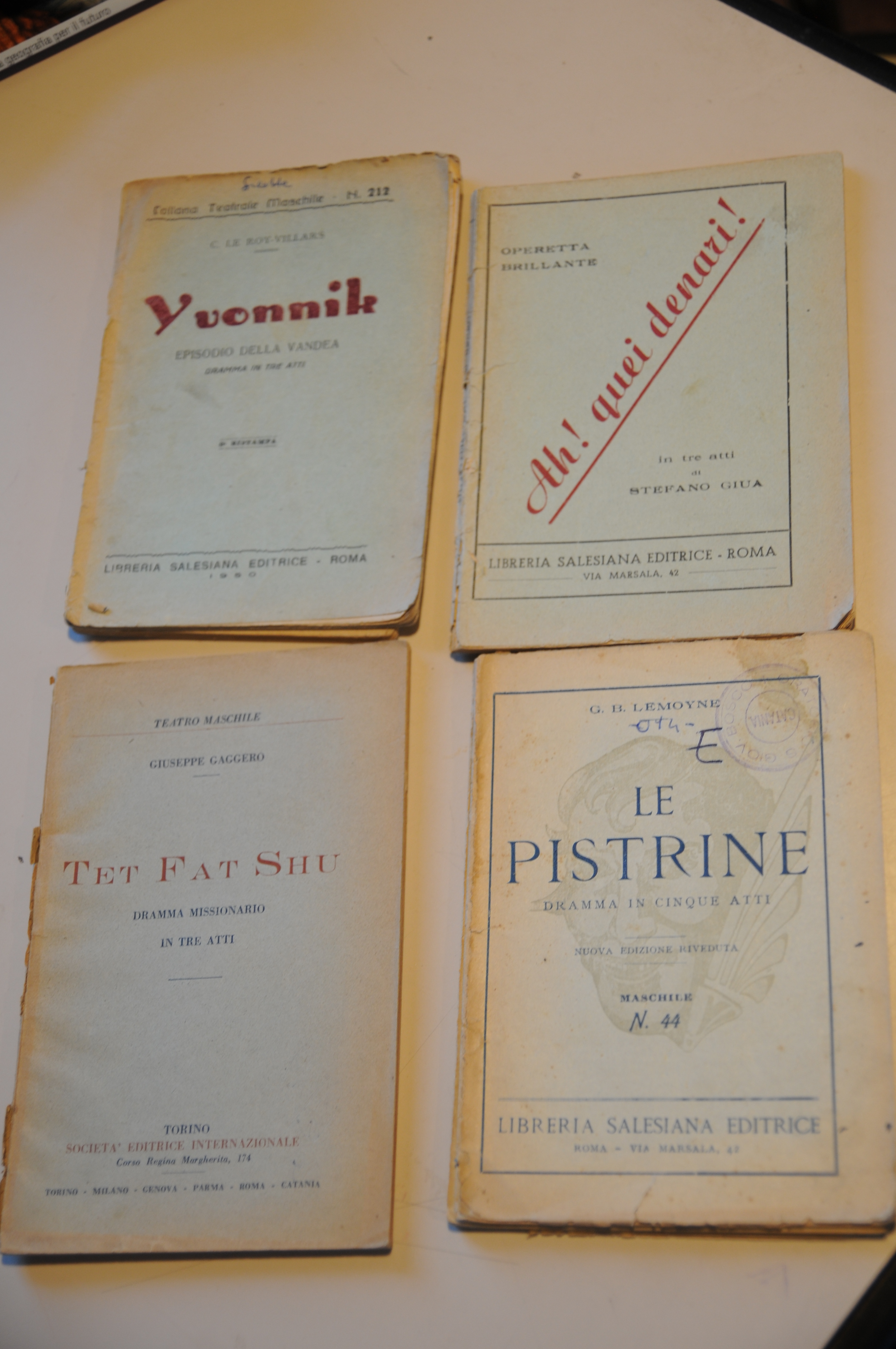 le pistrine ah quei denari yvonnick tet fat shu TEATRO