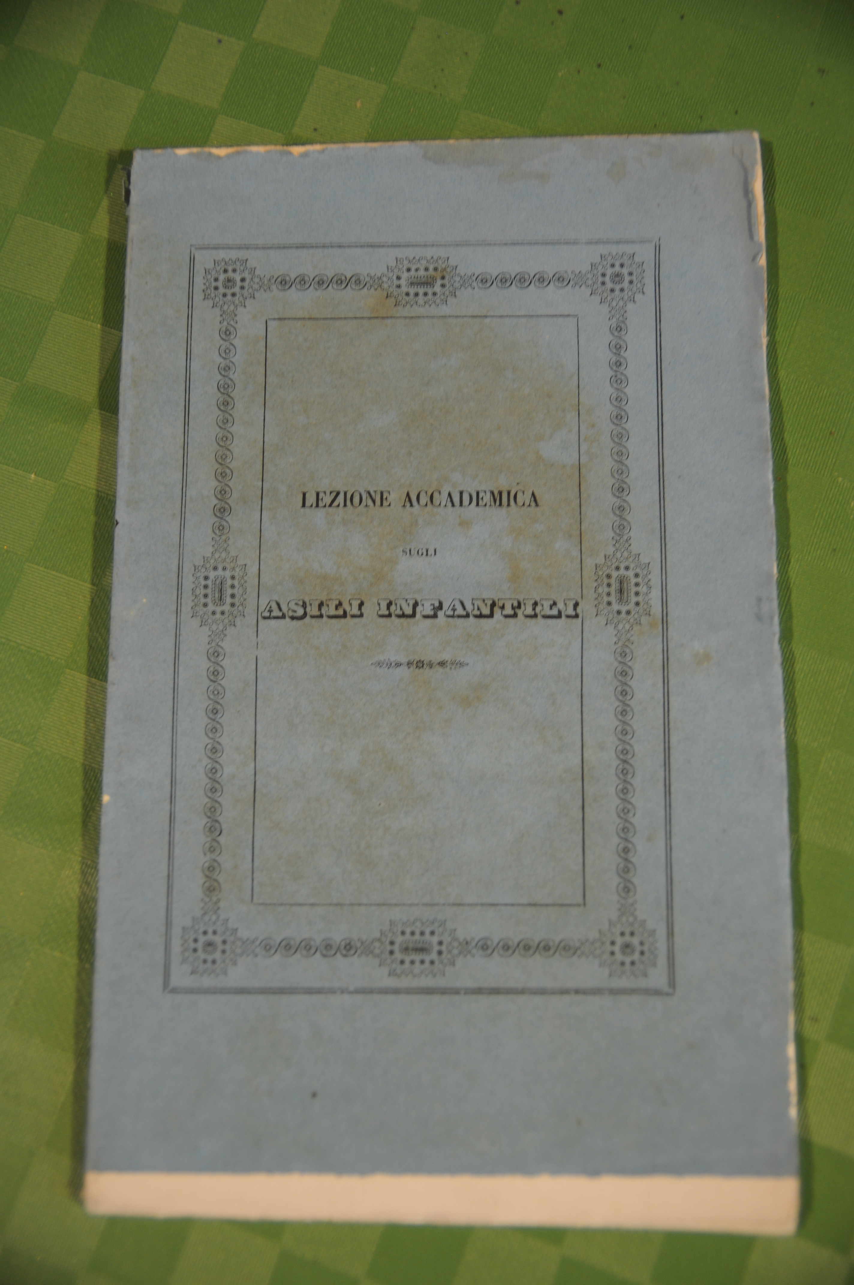 lezione accademica sugli asili infantili 1840