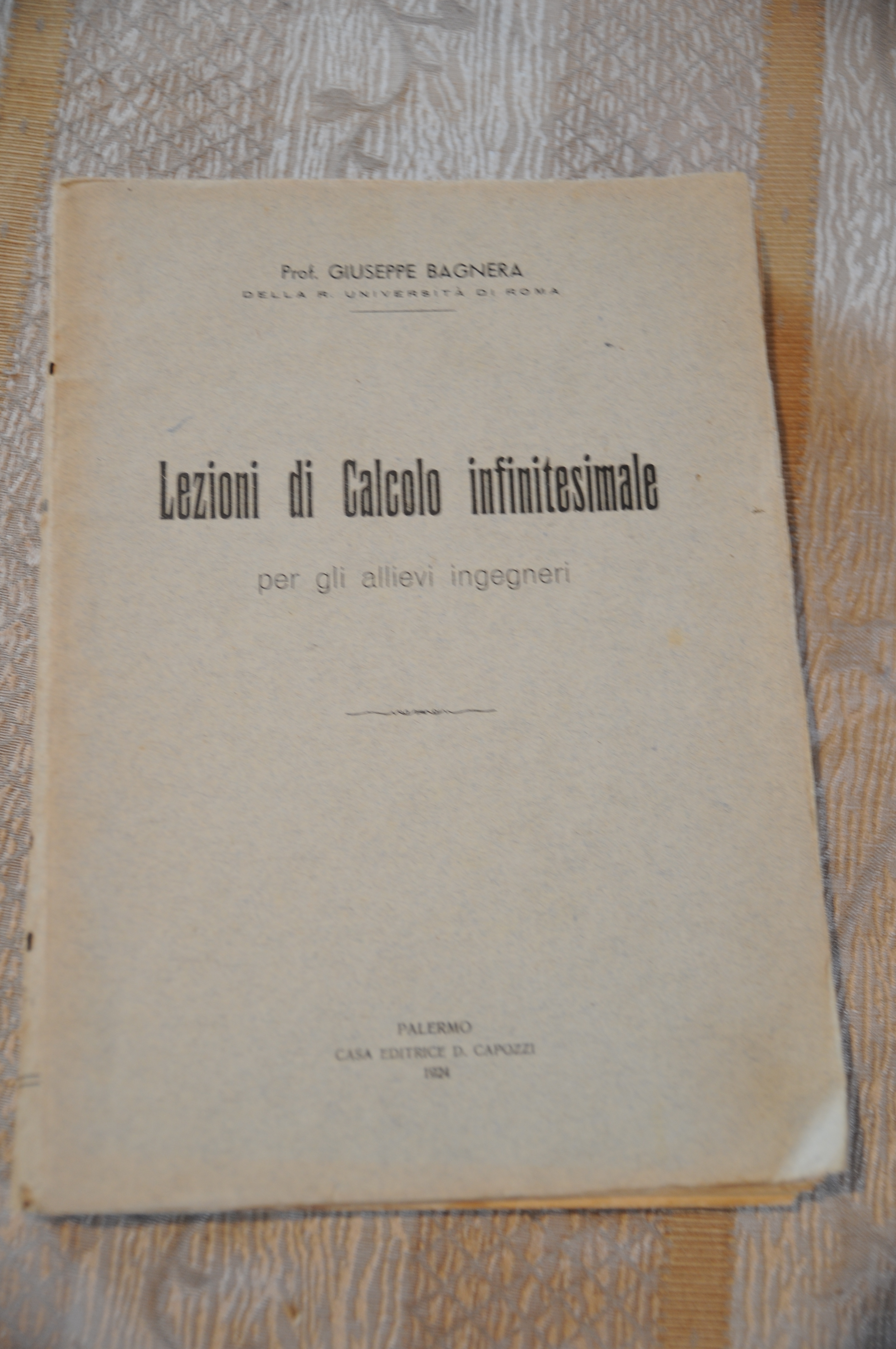 lezioni di calcolo infinitesimale ottime cdz.
