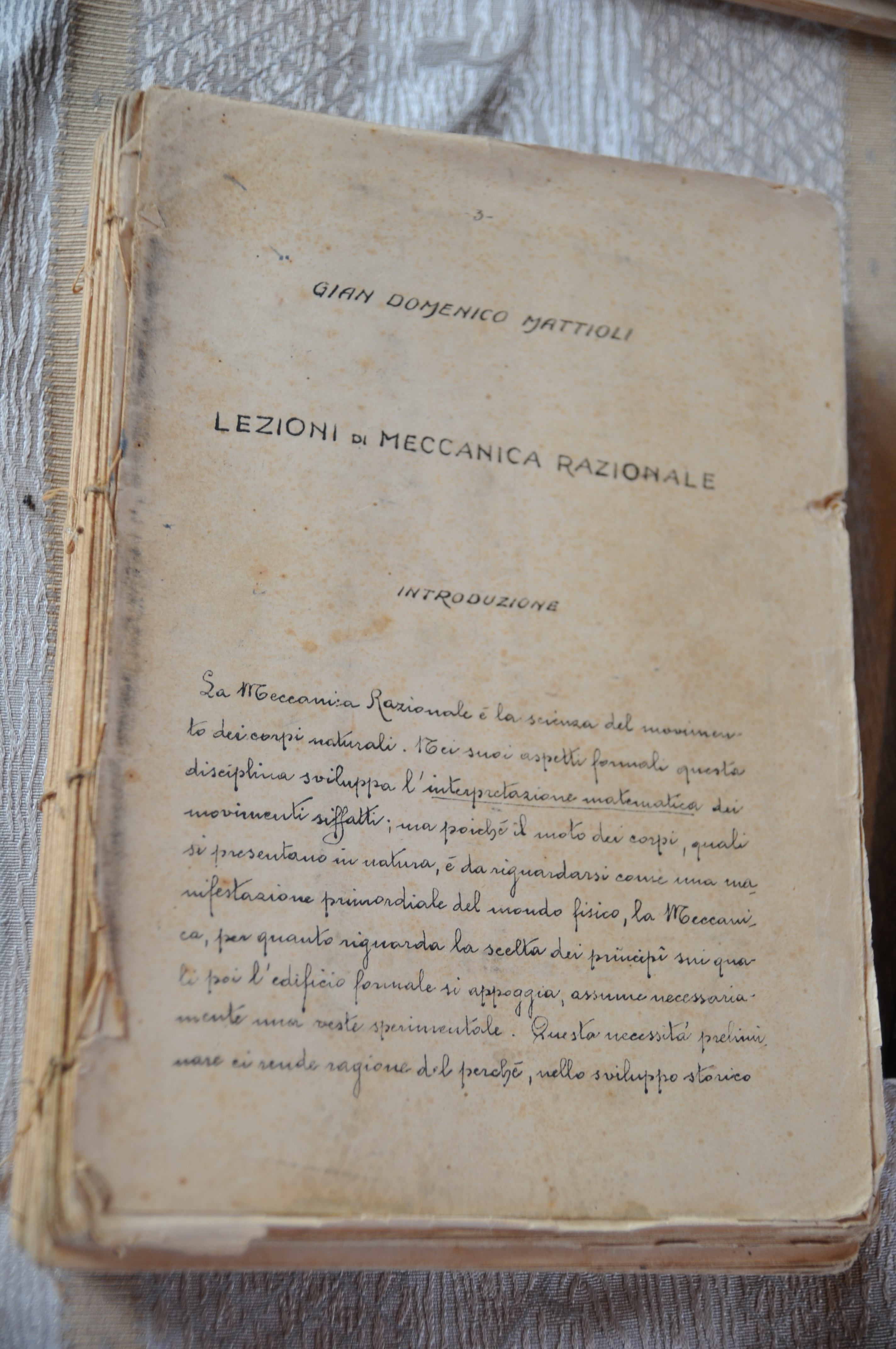 lezioni di meccanica razionale