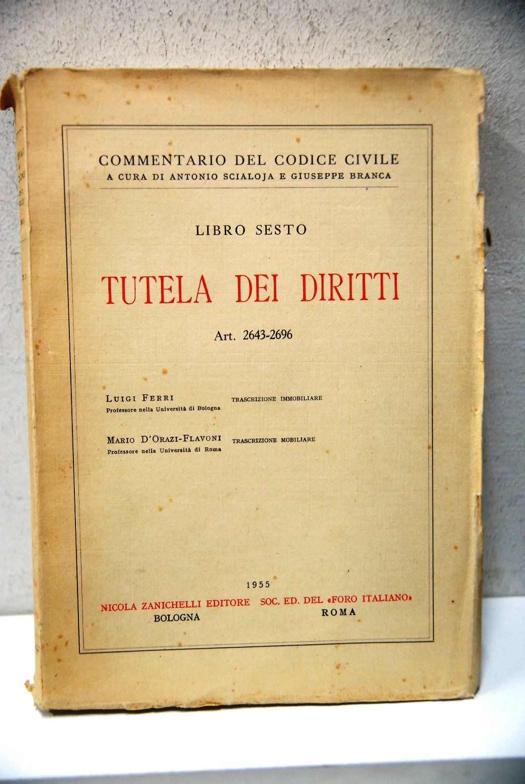 Libro Sesto VI, tutela dei diritti art. 2643 - 2696