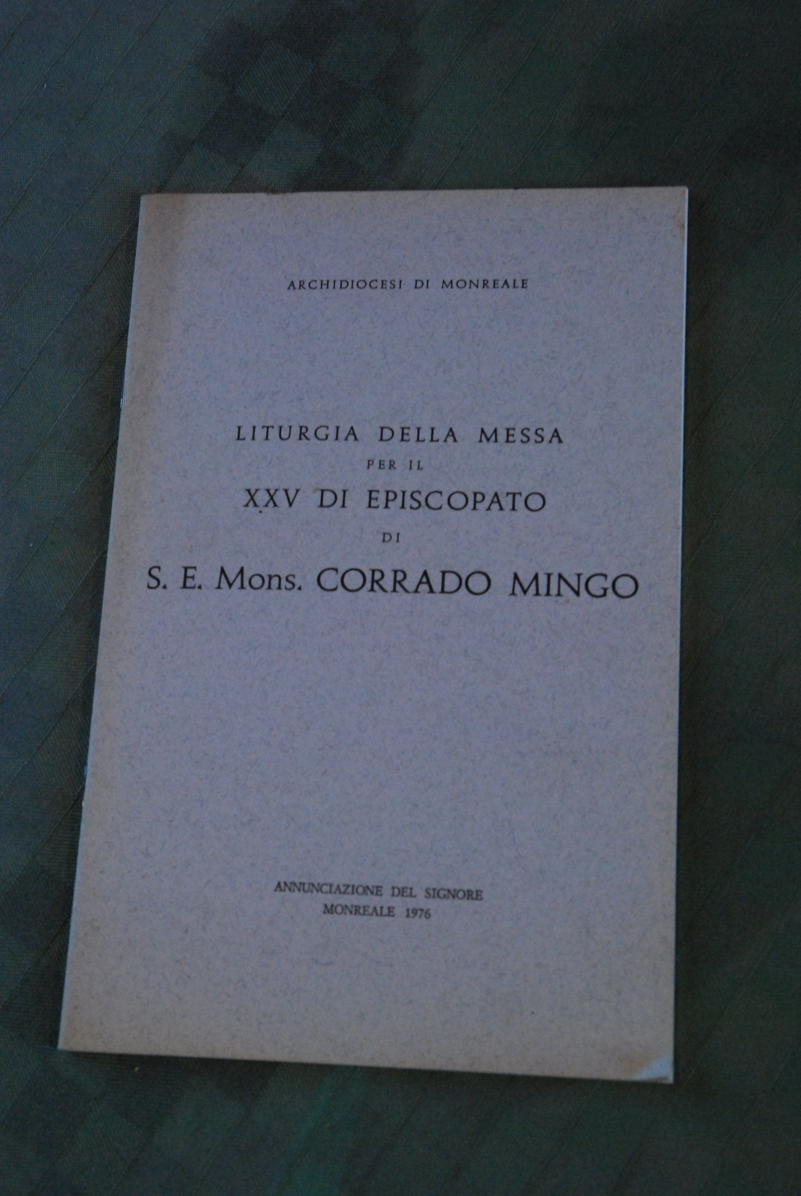 liturgia della messa per il xxv di episcopato di mons. …