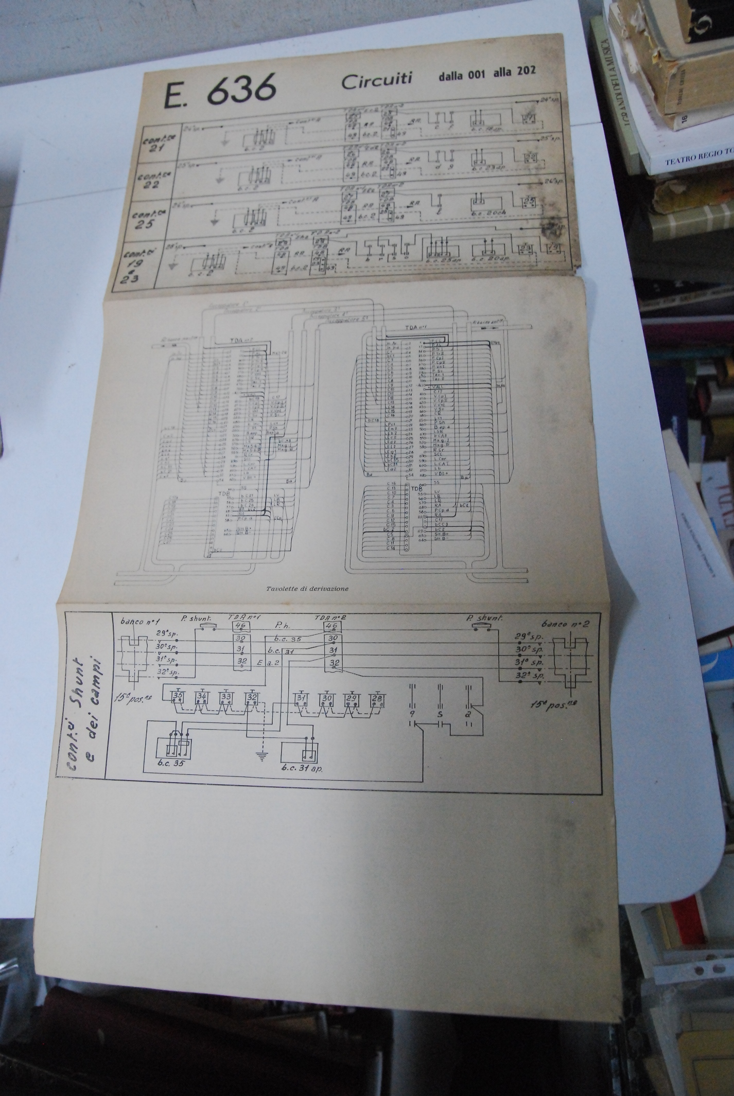 locomotiva e 636 circuiti dalla 001 alla 202