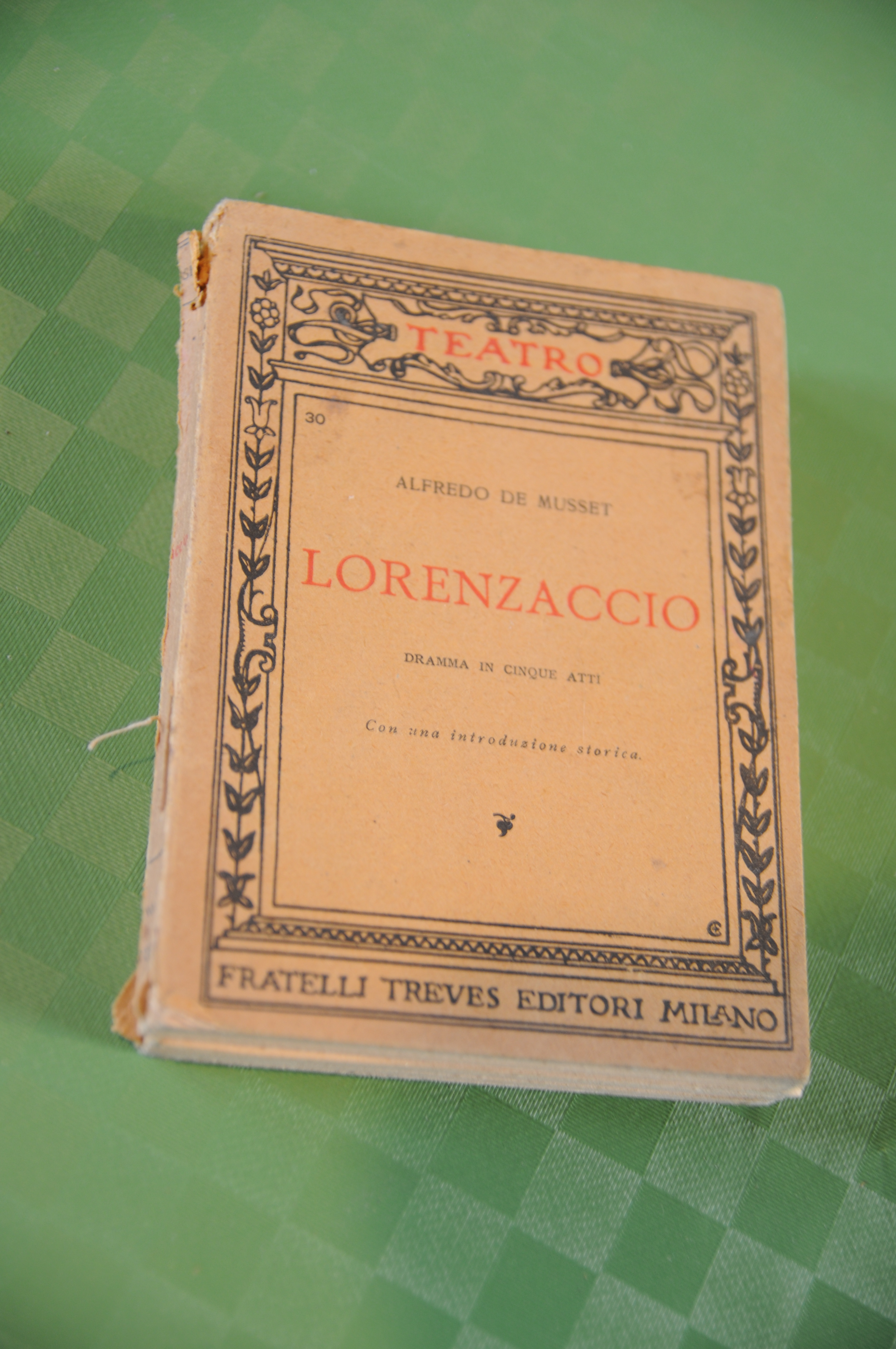 lorenzaccio dramma in cinque atti (italiano)