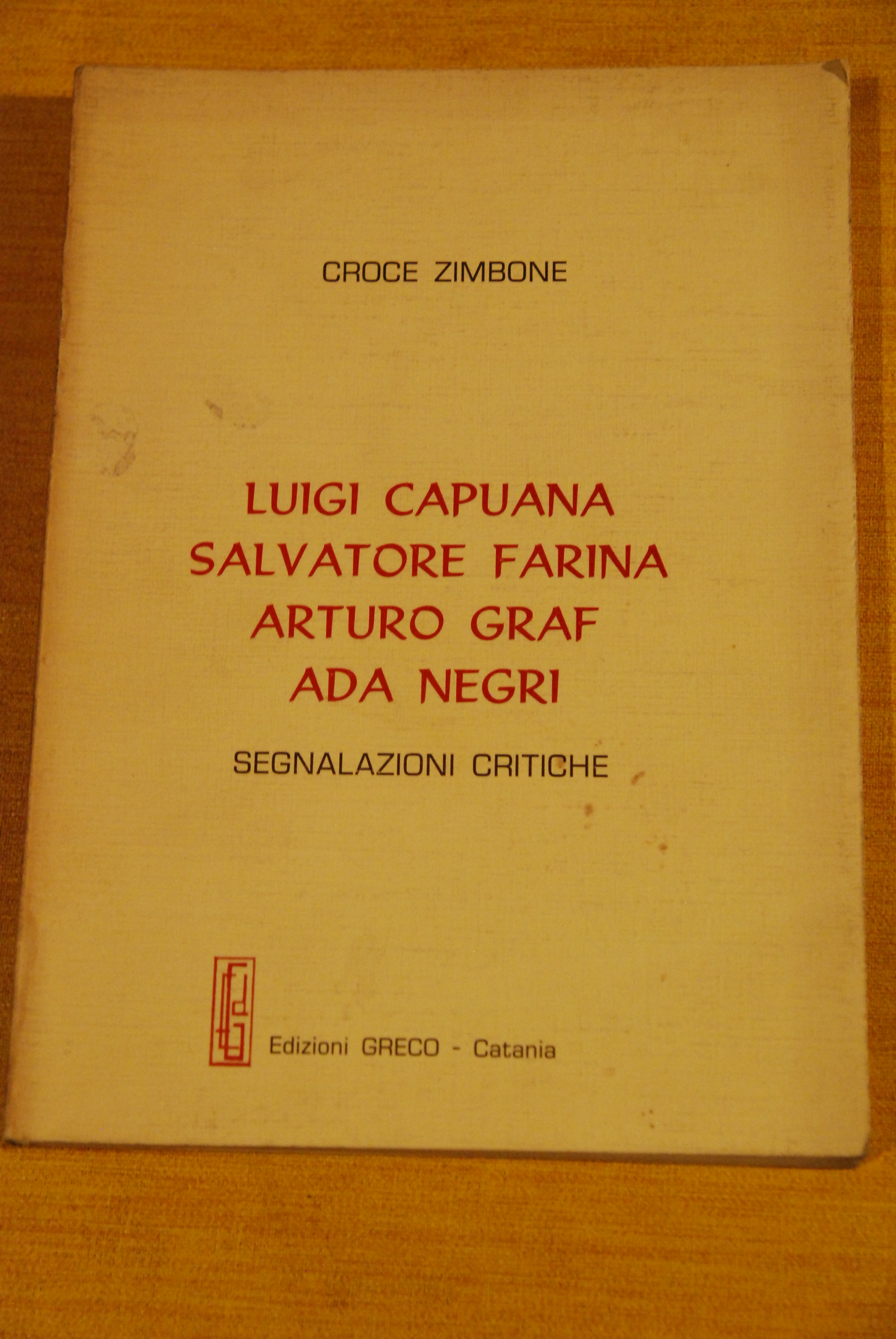 luigi capuana salvatore farina arturo graf ada negri