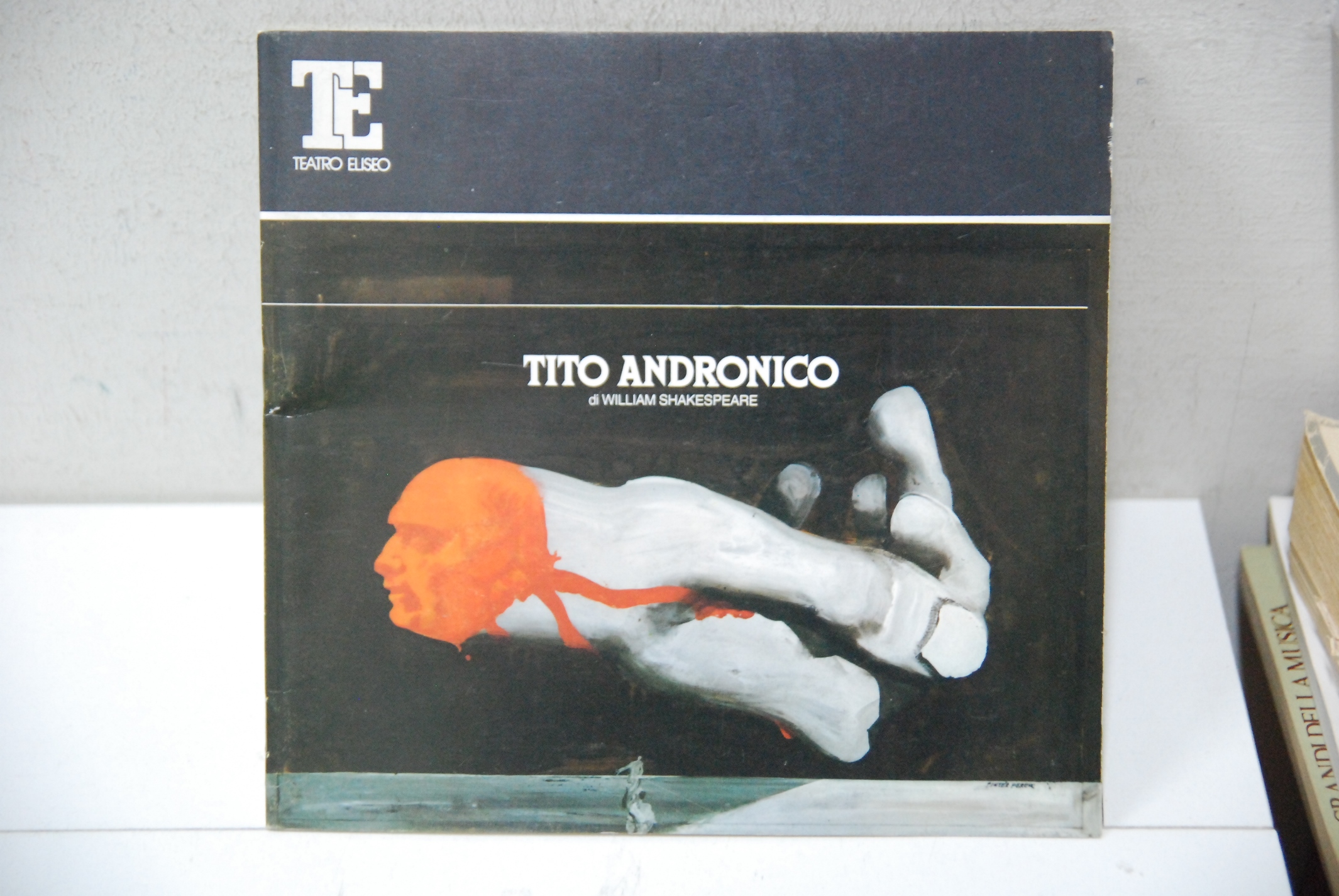 lydia mancinelli massimo foschi brochure teatrale regia gabriele lavia 1982-1983